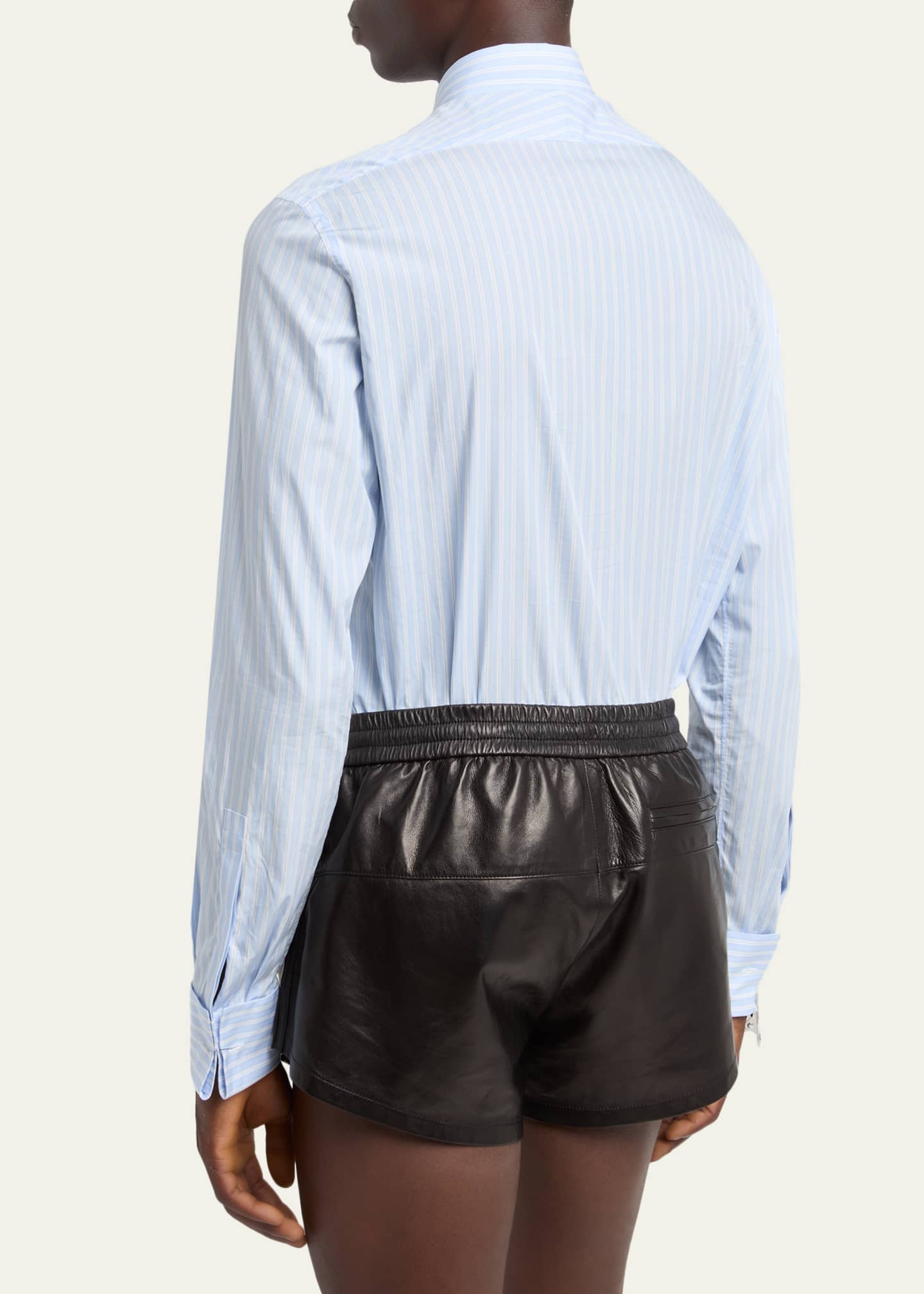 TOM FORD Men's Cotton Multi-Stripe French Cuff Sport Shirt