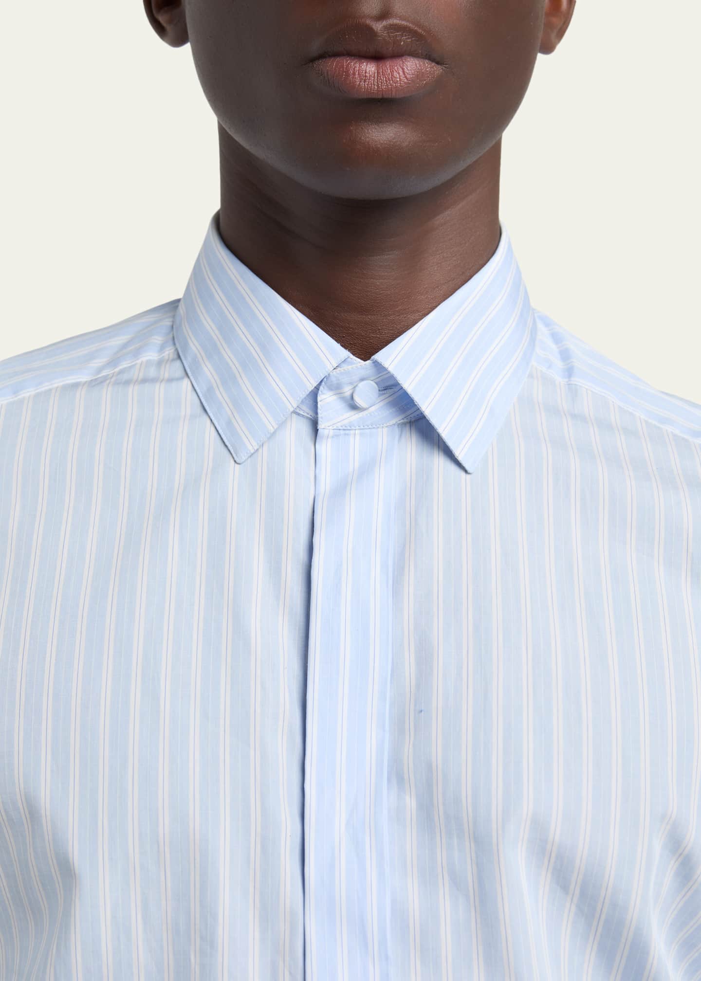 TOM FORD Men's Cotton Multi-Stripe French Cuff Sport Shirt