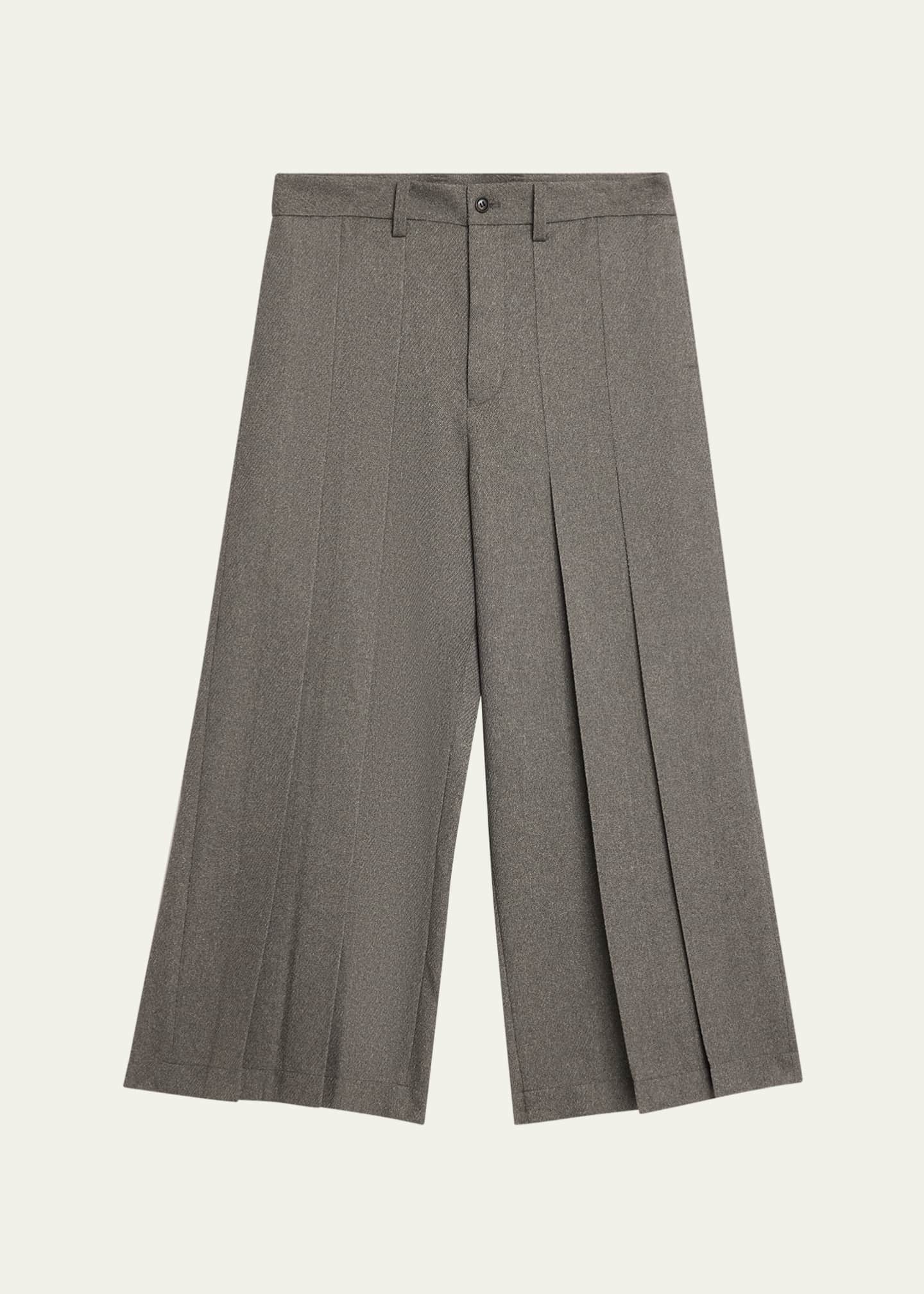 PETER DO × BERGDORF GOODMAN パンツ　スラックス IM MEN Men's Wool Like Light Pleated Trousers - Bergdorf Goodman