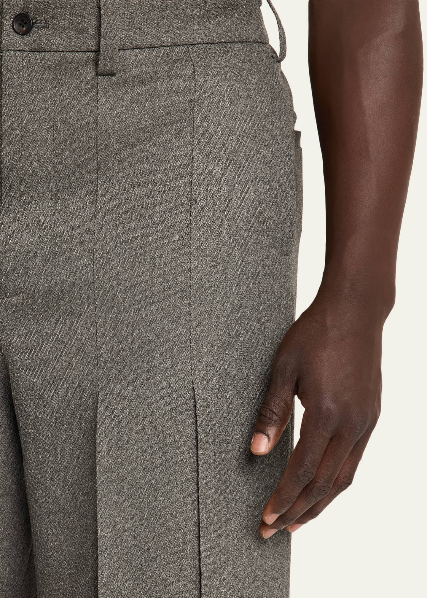 IM MEN Men's Wool Like Light Pleated Trousers - Bergdorf Goodman