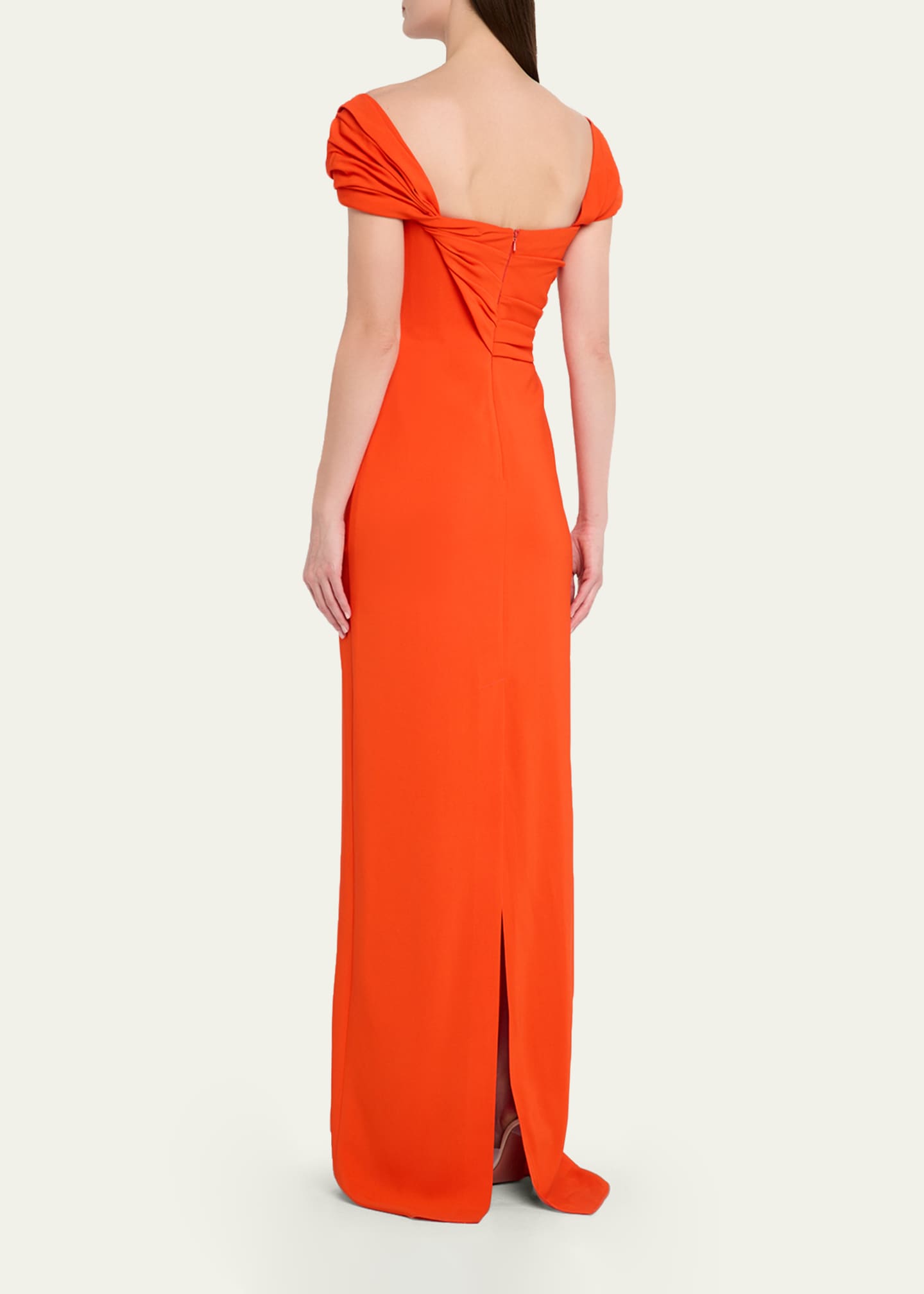 orange oscar de la renta dress Silk Long Dress w/ Tags