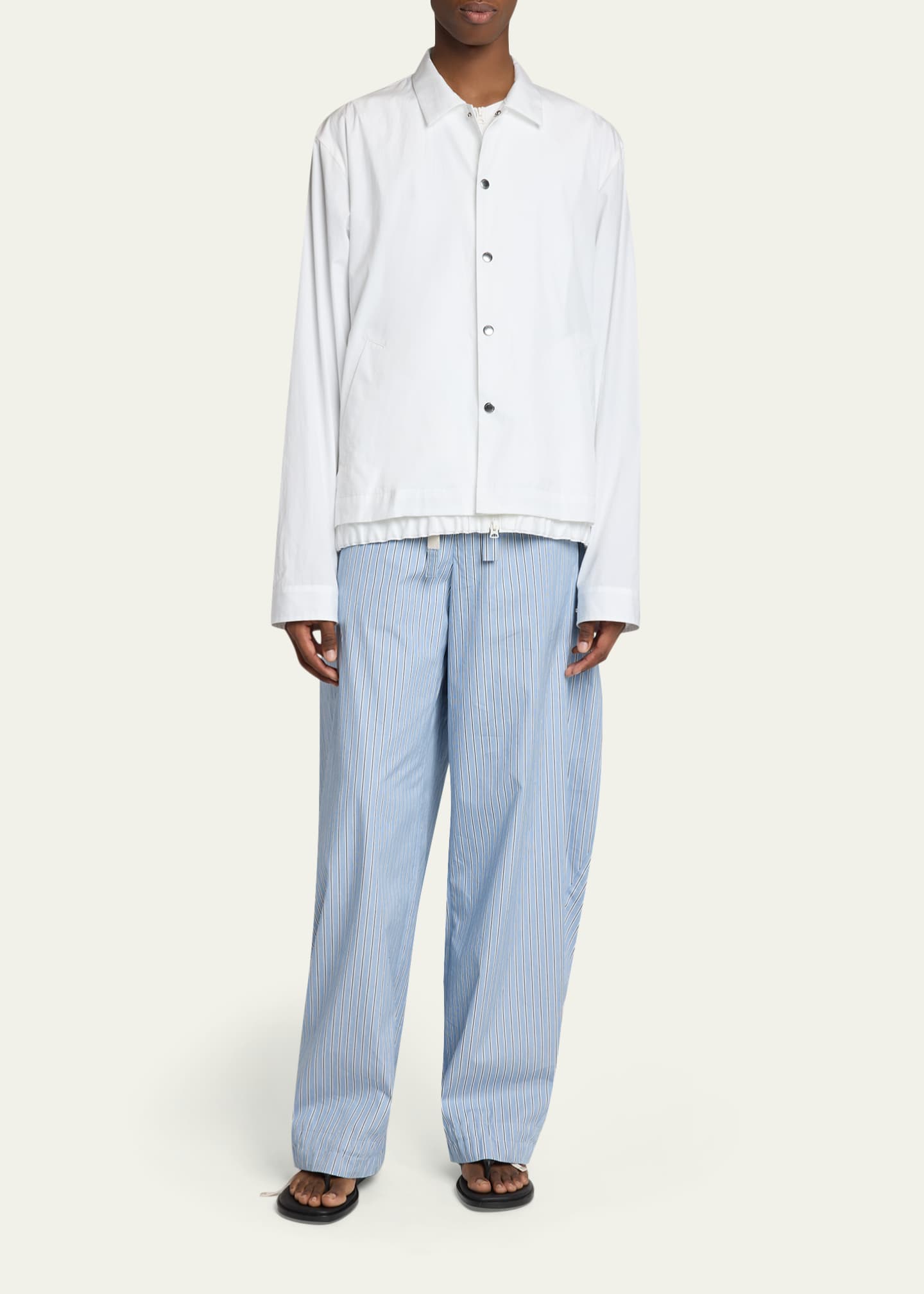 SACAI Men's Cotton Poplin Shirt Jacket - Bergdorf Goodman