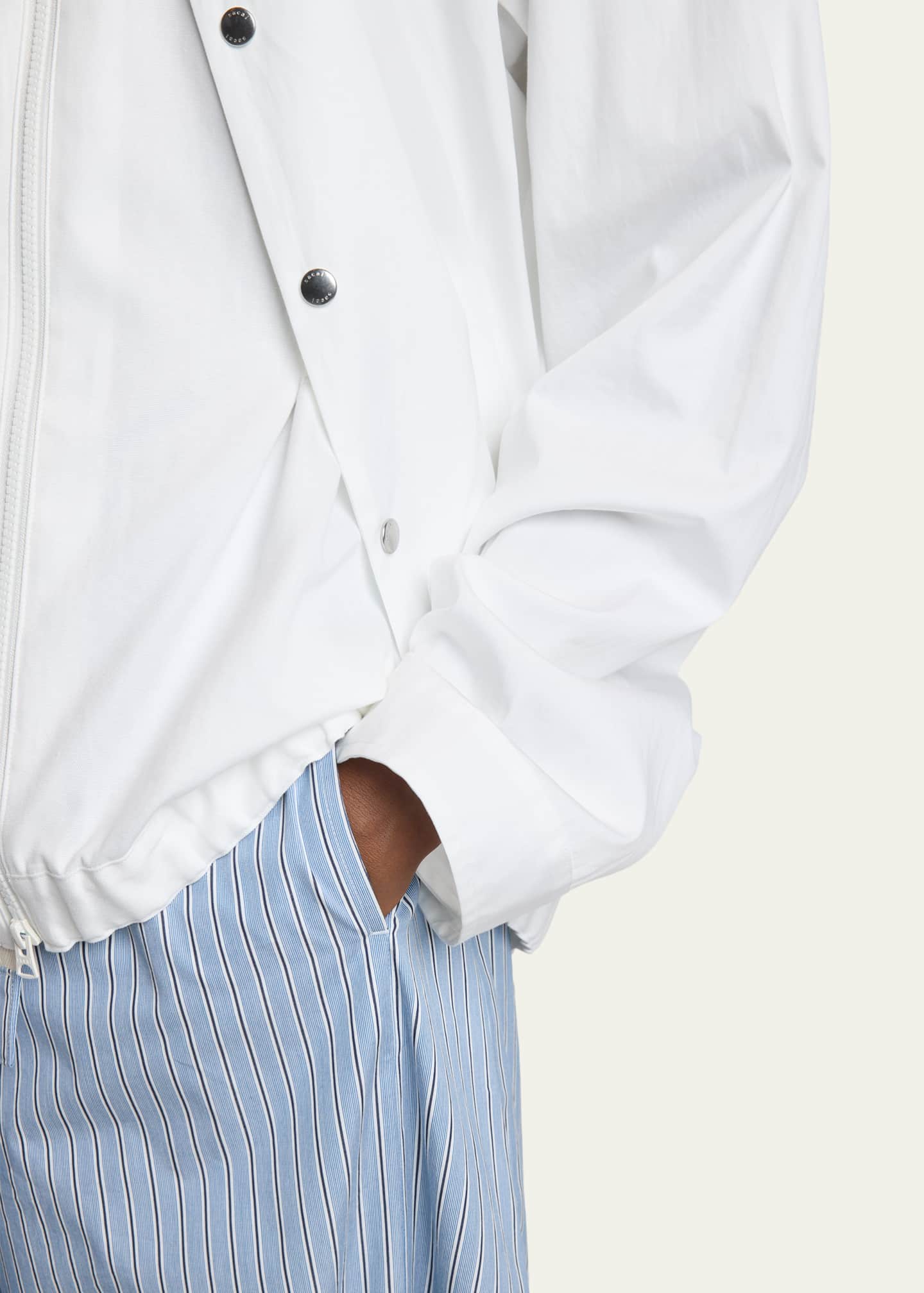 ジャケット・アウター 21aw sacai Cotton Poplin Shirt SACAI Men's Cotton Poplin Shirt Jacket - Bergdorf Goodman