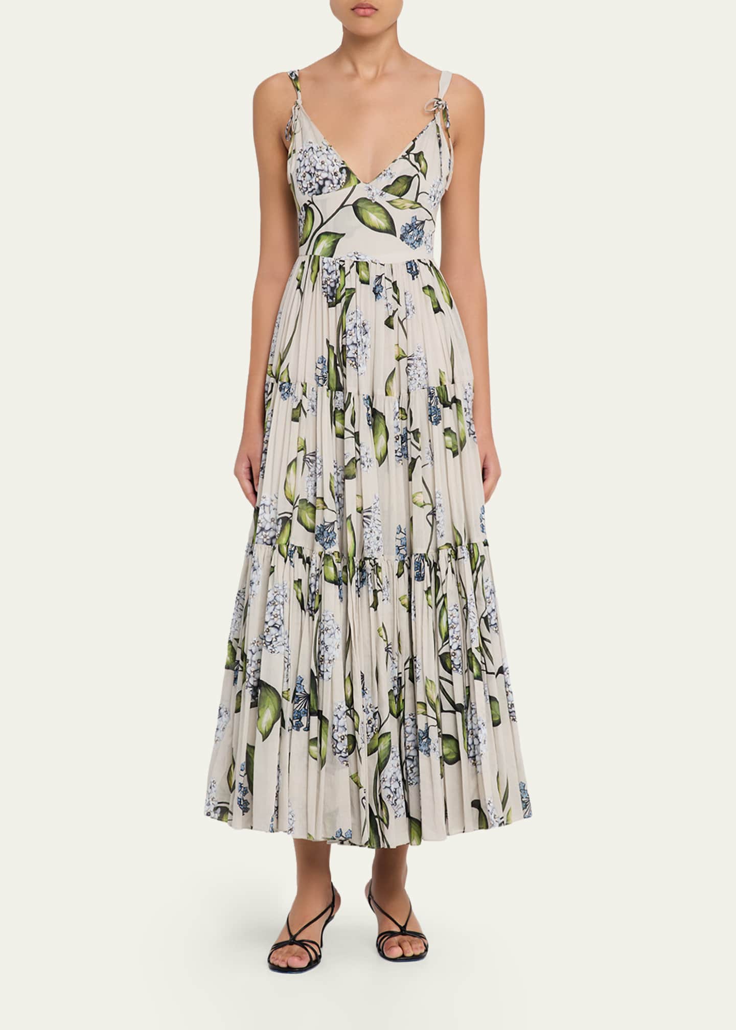 graison floral linen voile day dress Ralph Lauren Graison Floral Linen Voile Day Dress In Butter Multi - 30% Off