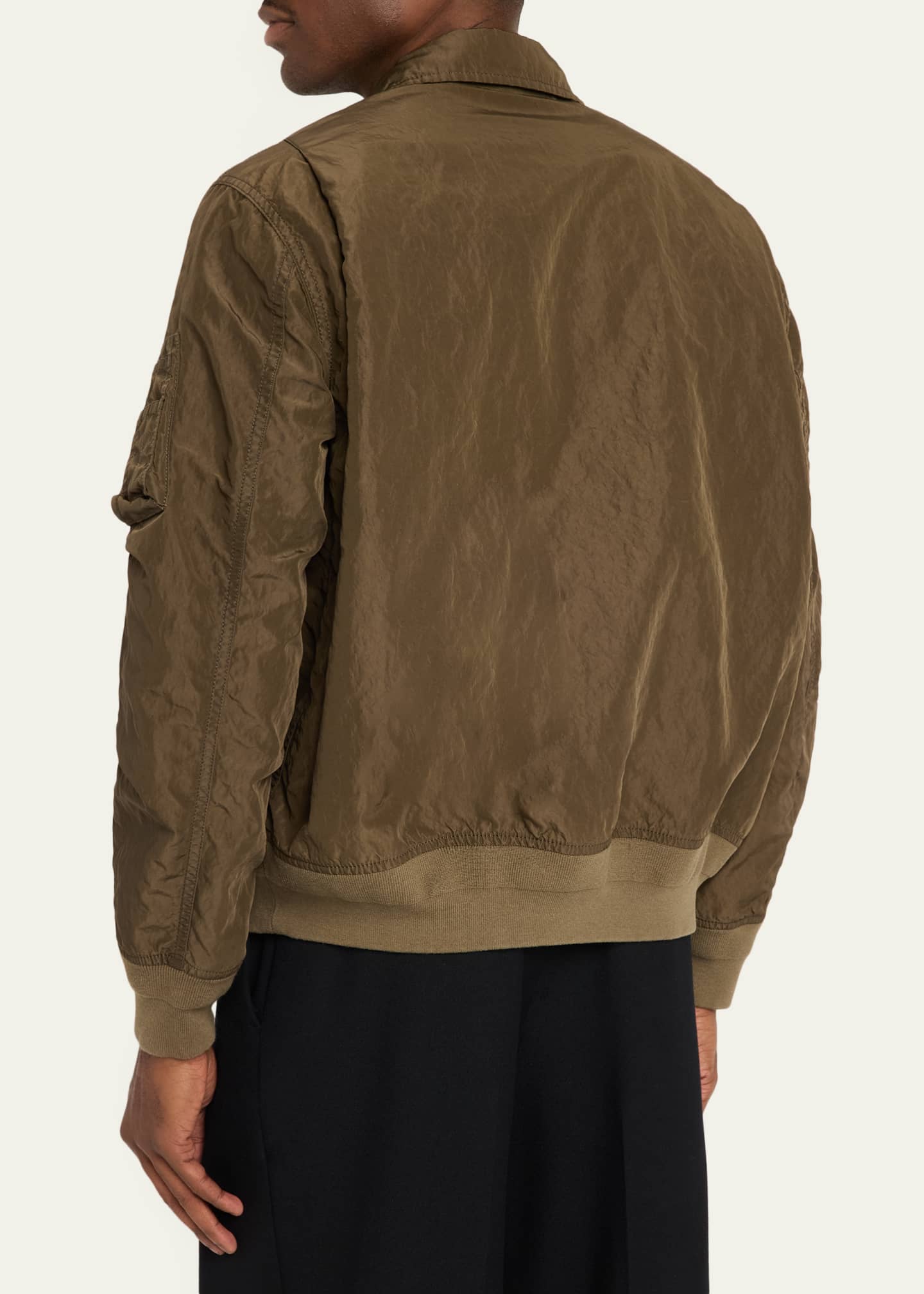 SACAI Men's Crinkle Nylon Bomber Jacket - Bergdorf Goodman