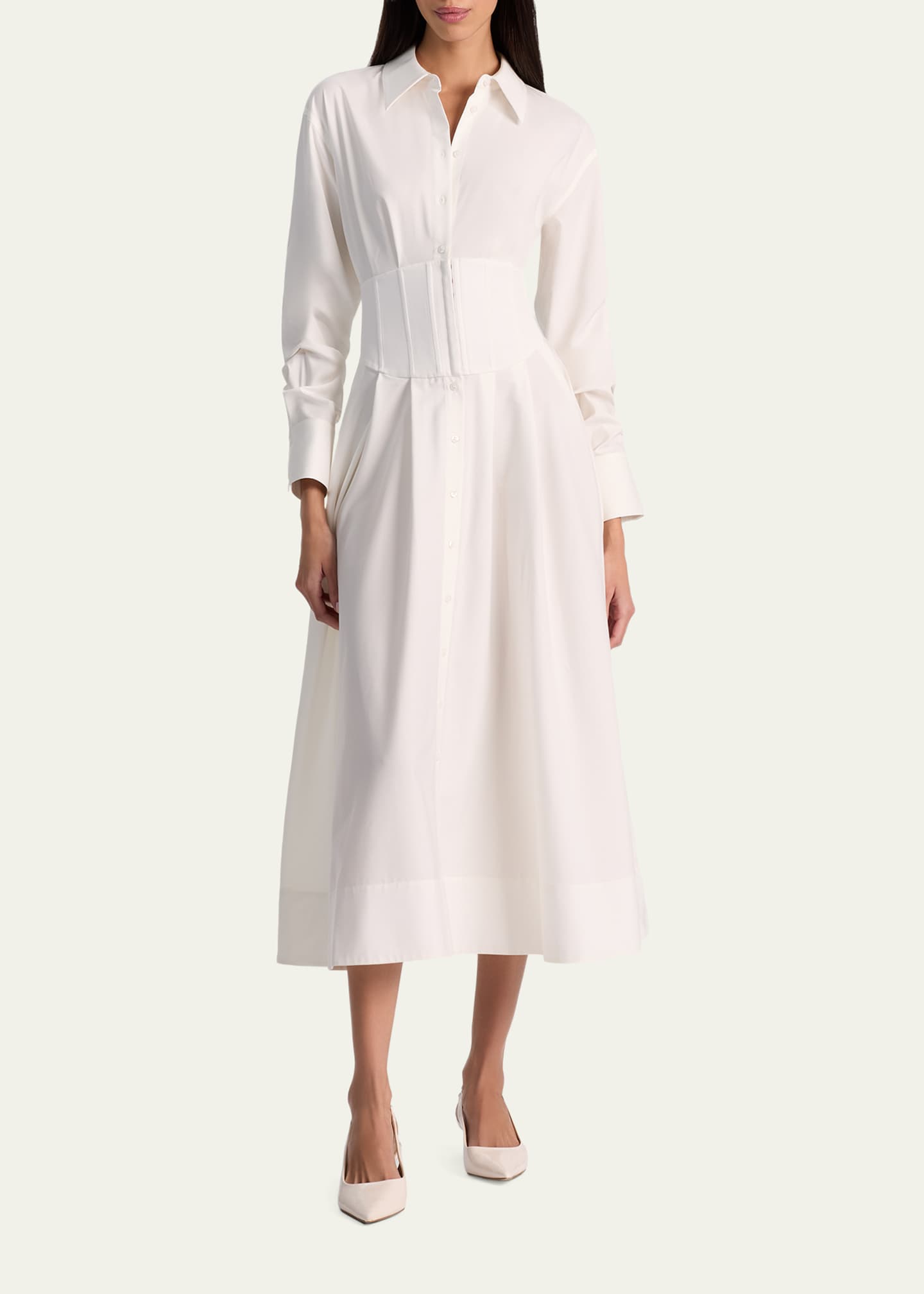 dresses white mini Naf V-Neck Mini Dress