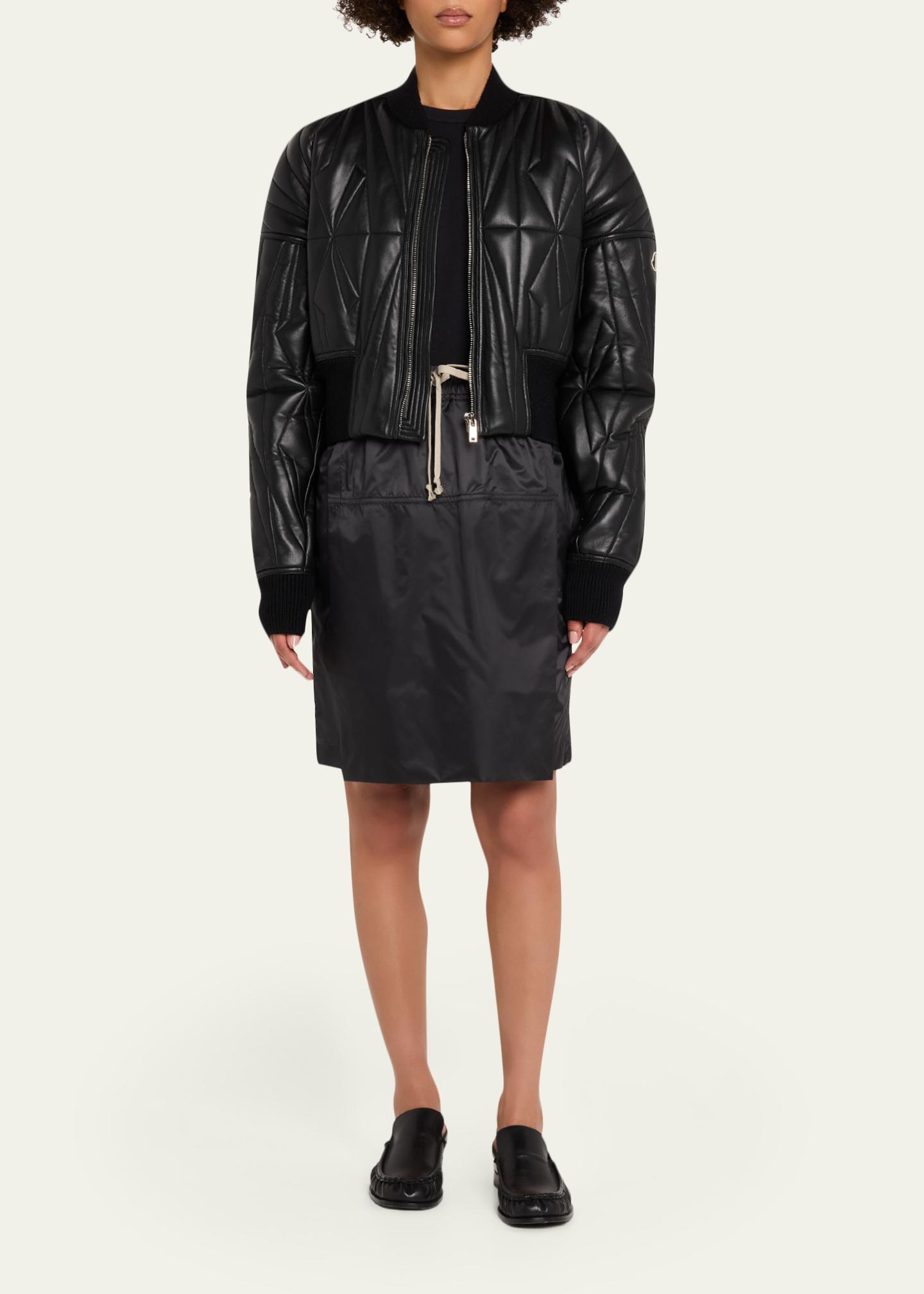 DRKSHDW RICK OWENS x Moncler Geocamo Nappa Leather Bomber Jacket 