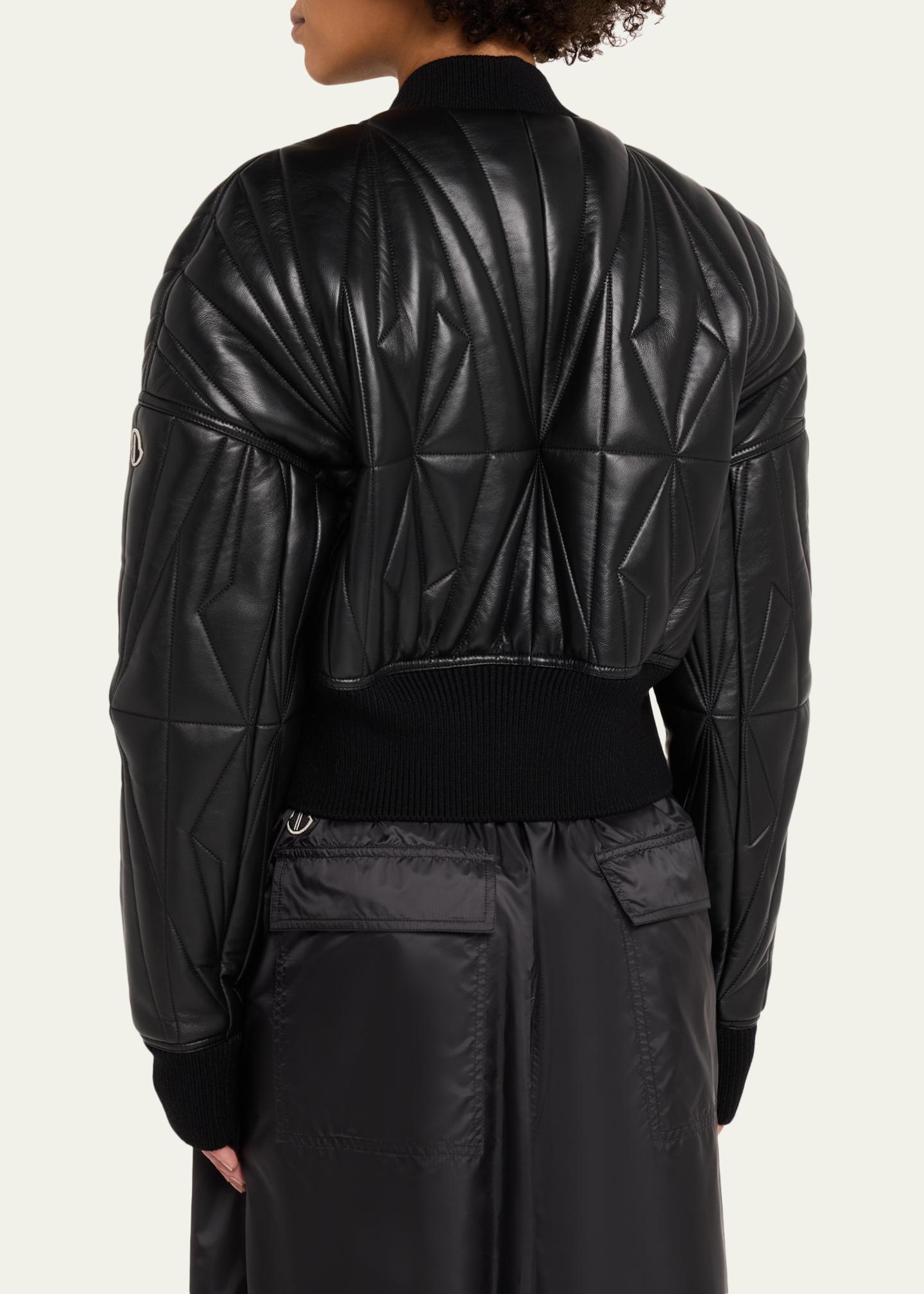 DRKSHDW RICK OWENS x Moncler Geocamo Nappa Leather Bomber Jacket 