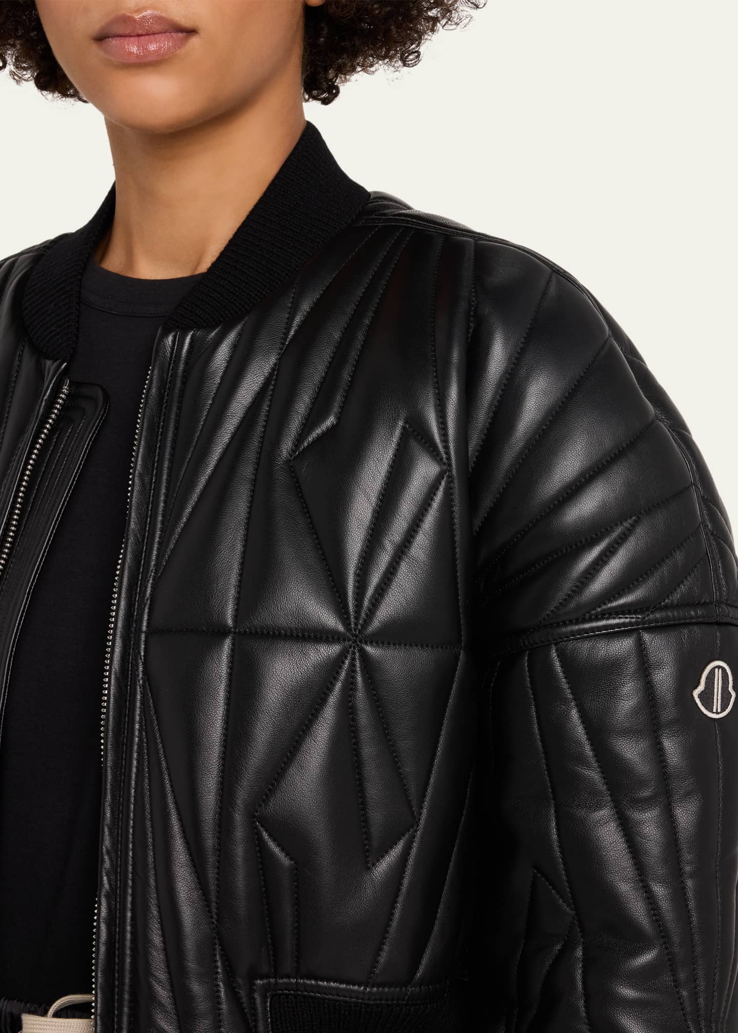 DRKSHDW RICK OWENS x Moncler Geocamo Nappa Leather Bomber Jacket