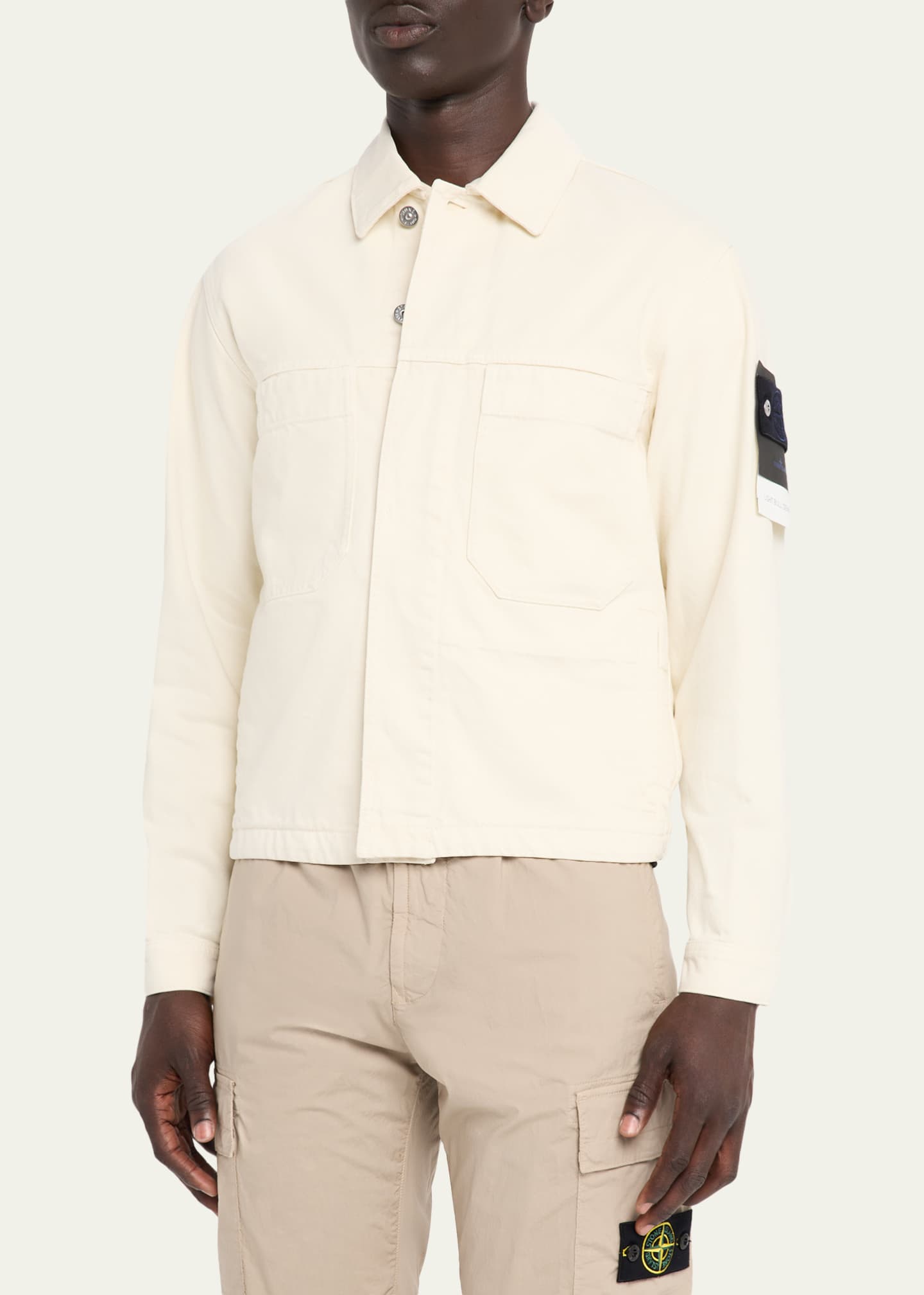 Stone Island Men's Light Bull Denim-TC Jacket - Bergdorf Goodman