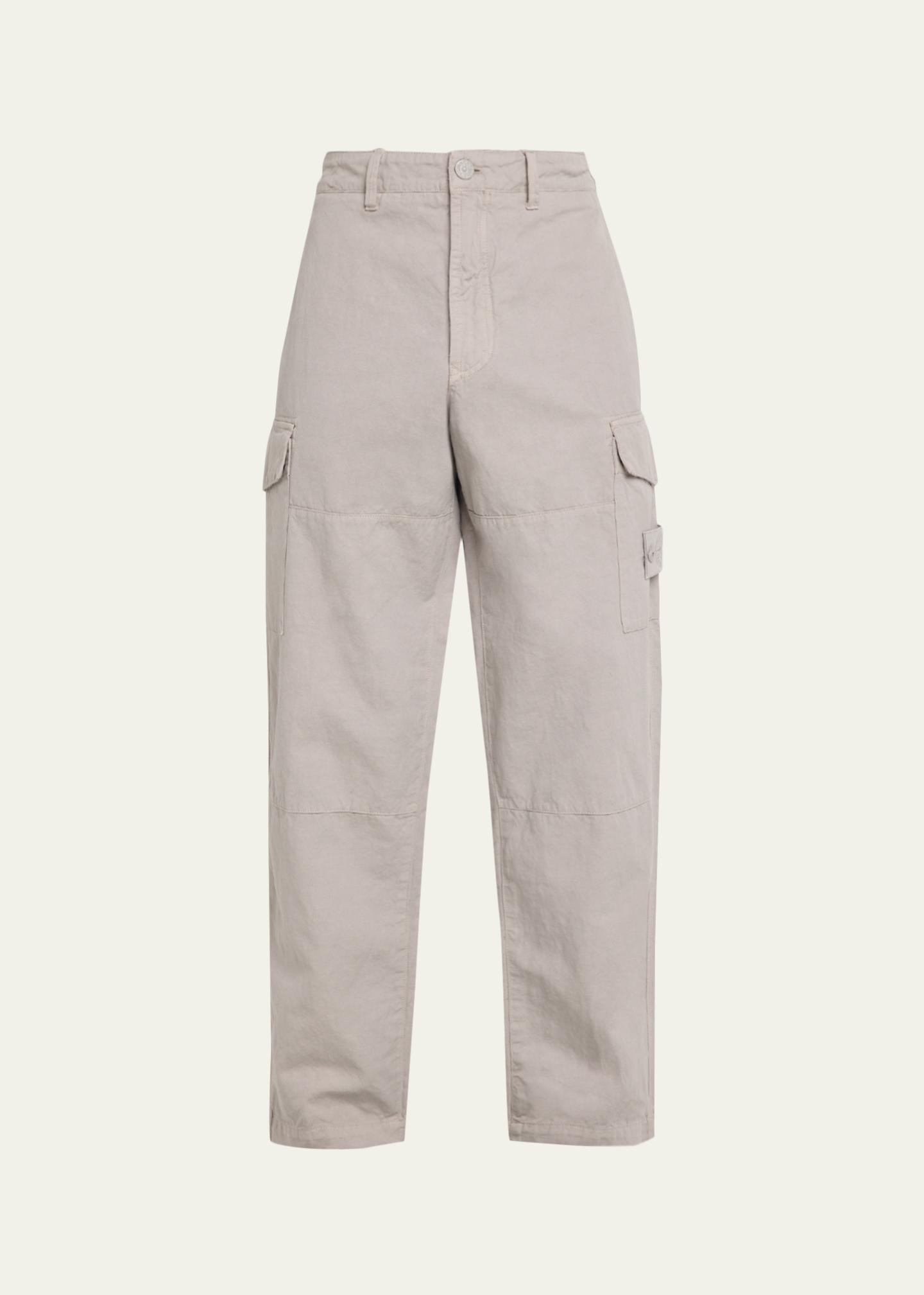 Stone Island Men's Cotton and Linen Cargo Pants - Bergdorf Goodman