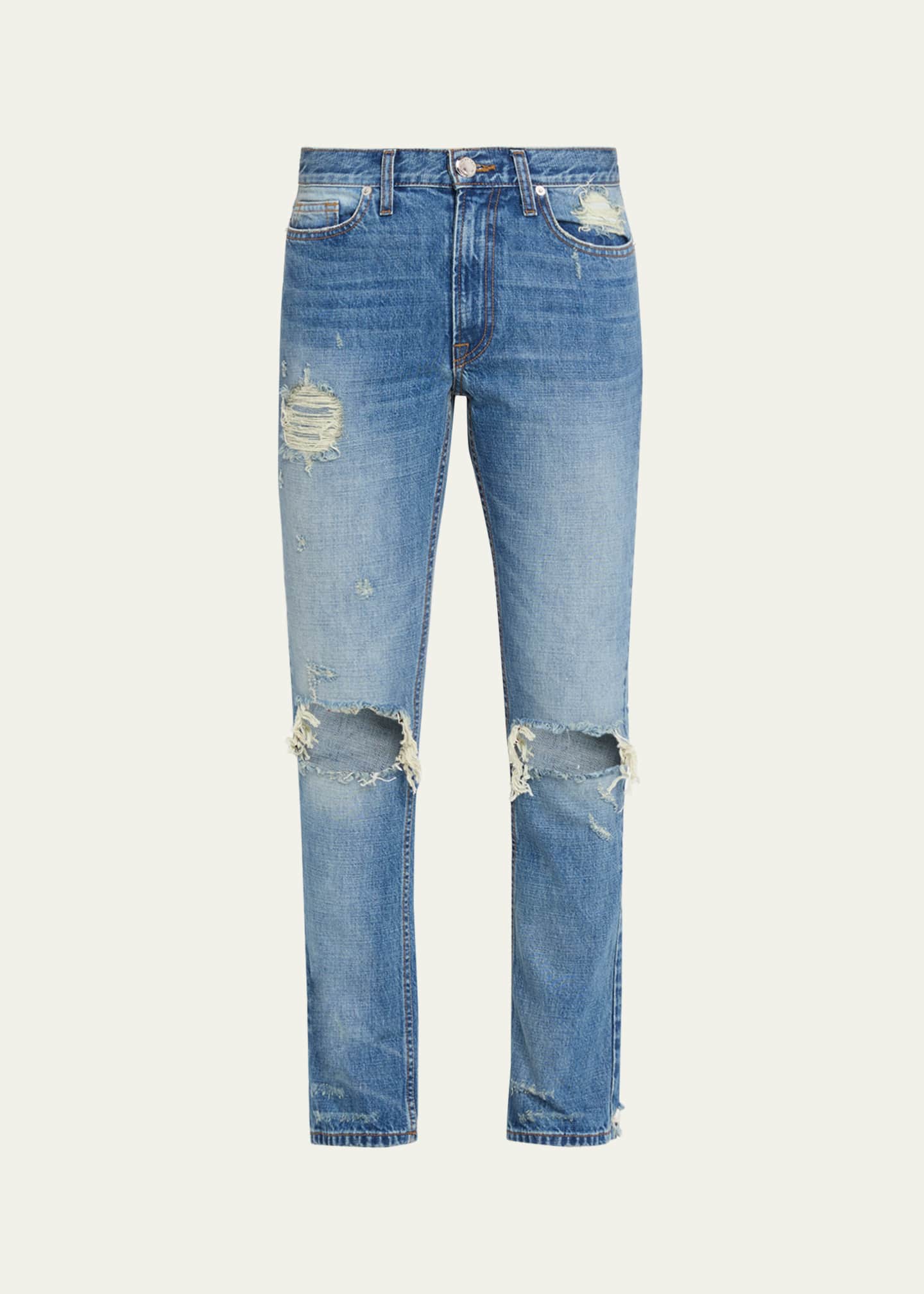 cropped cigarette jeans Brandon Maxwell Riggs Cigarette Jean in Indigo 27