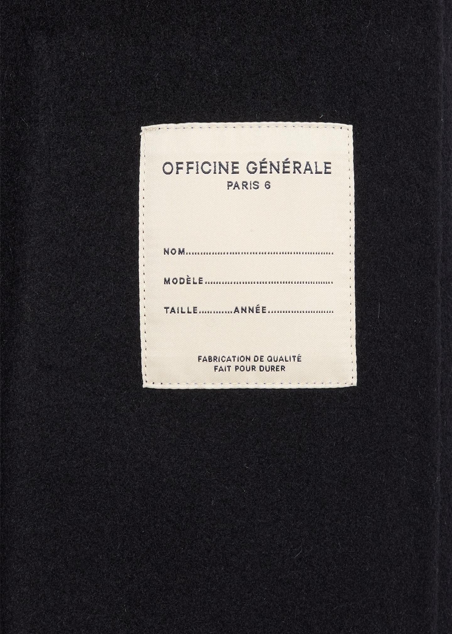 Officine Générale Men's Dark Navy Double-Breasted Wool Maxwell