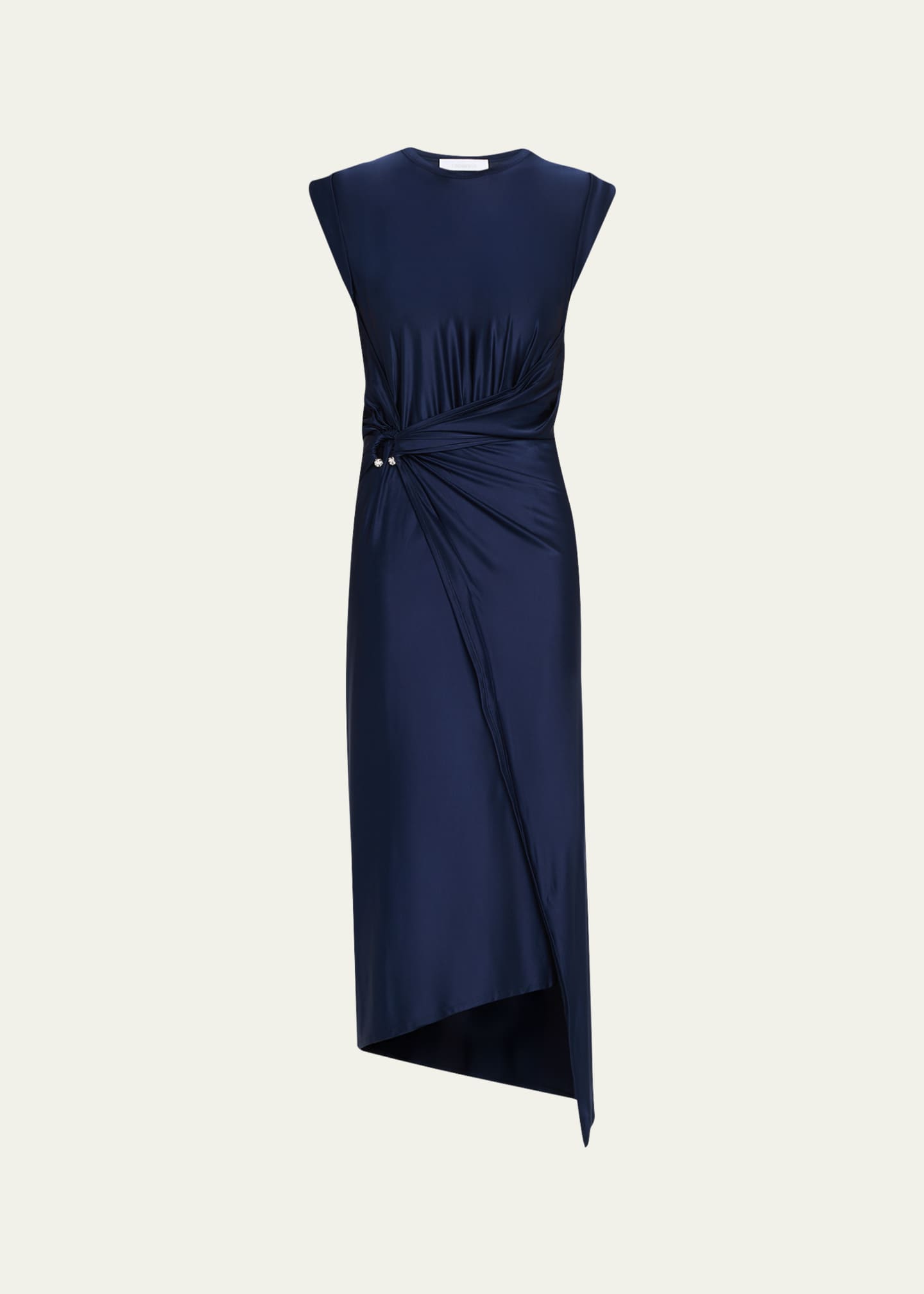 Rabanne - Midi Piercing Jersey Dress - T36 - Women - Midi Dress