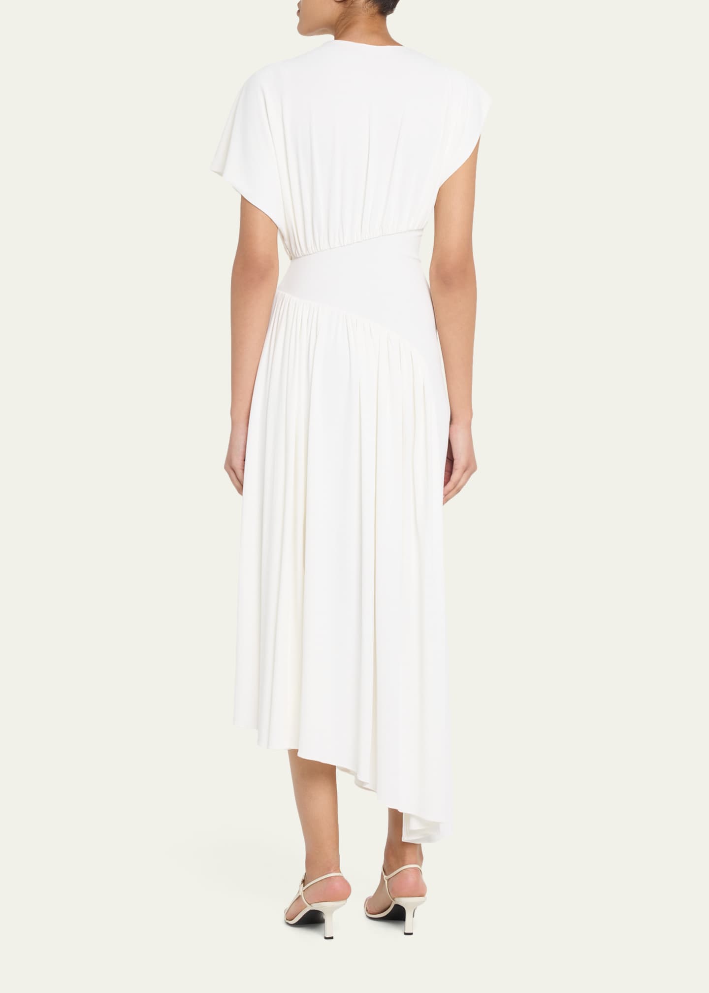 rabanne jersey dress Rabanne Gathered Jersey Maxi Dress