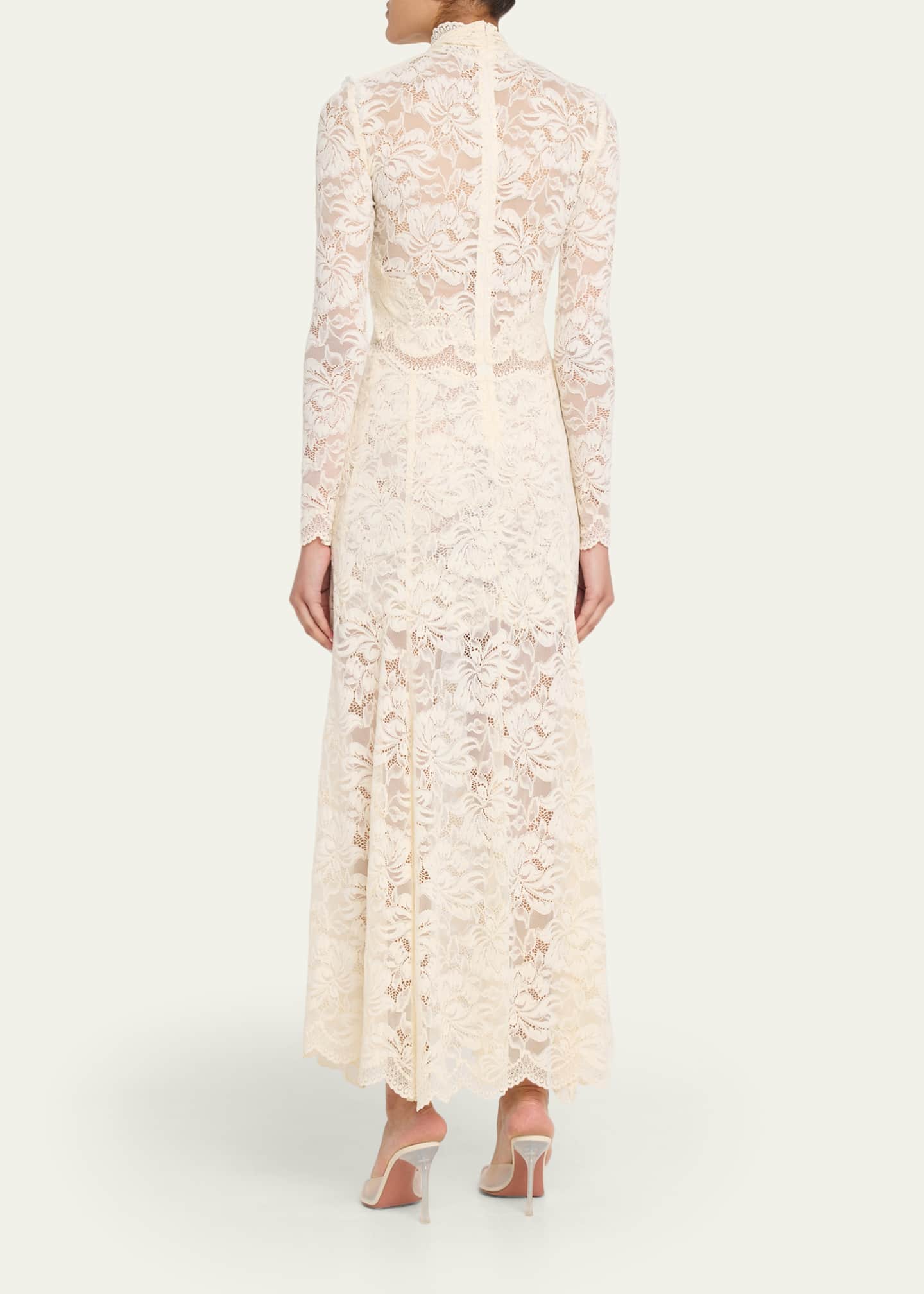 Rabanne Layered Lace Maxi Dress - Bergdorf Goodman