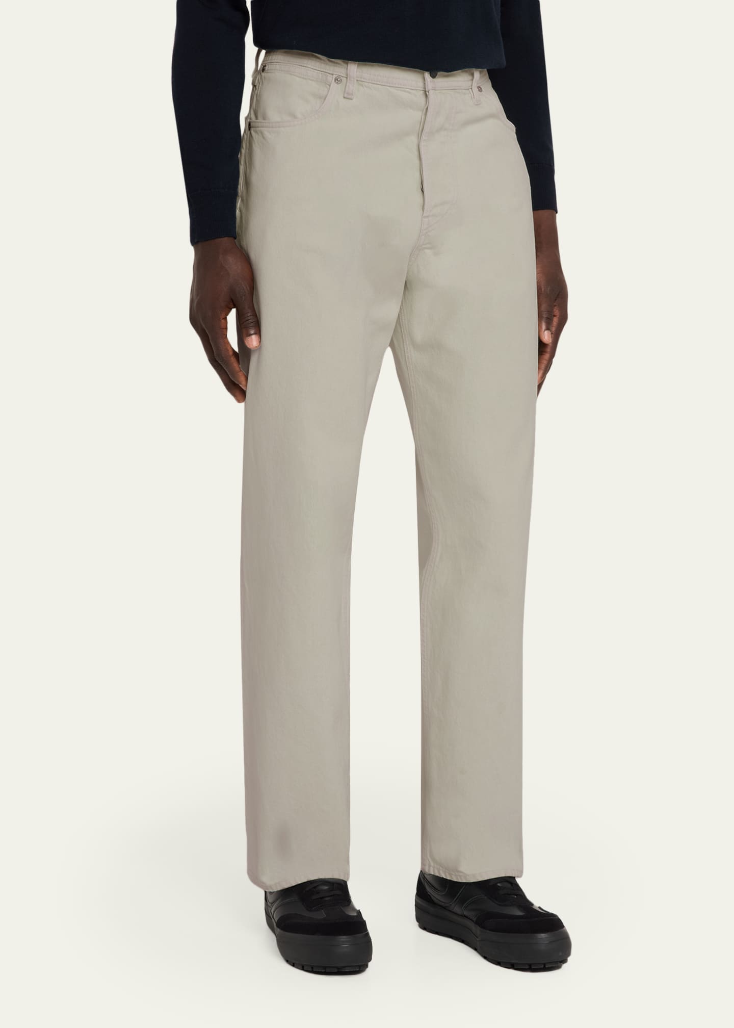 STONE  Pants W30 ストーンアイランド アイボリー Stone Island Men's Ivory Denim Straight-Leg Jeans - Bergdorf Goodman
