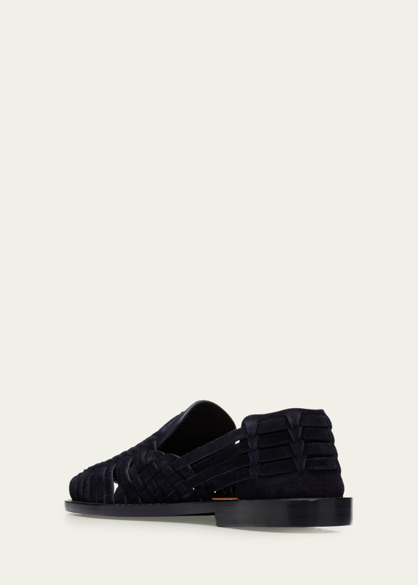 Brunello Cucinelli Men's Woven Suede Sandals - Bergdorf Goodman