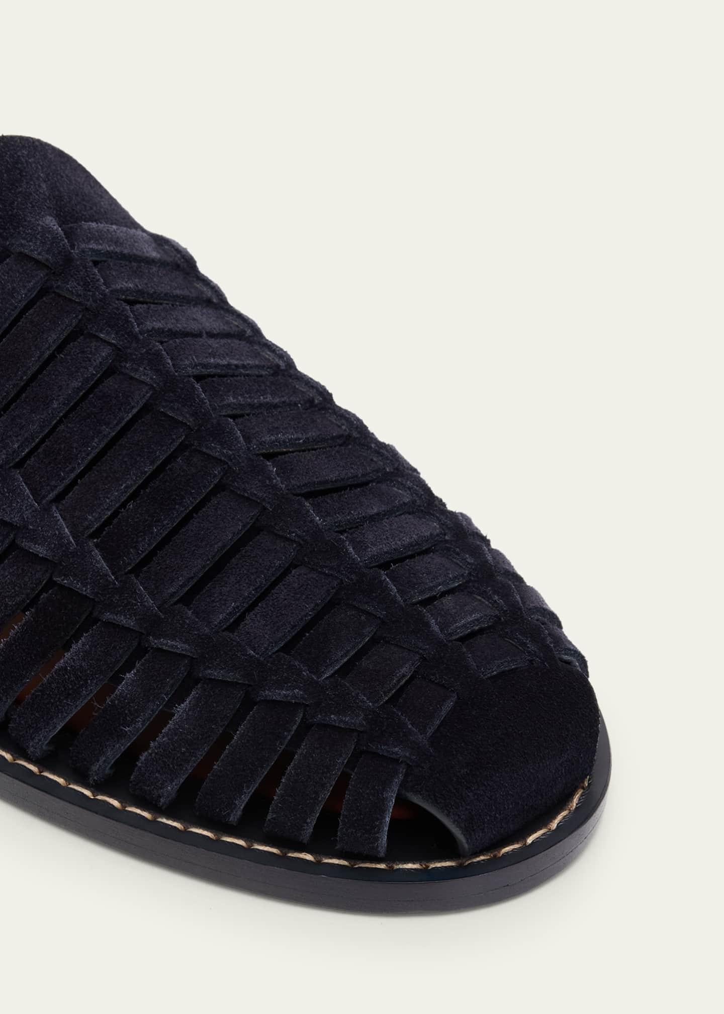 Brunello Cucinelli Men's Woven Suede Sandals - Bergdorf Goodman