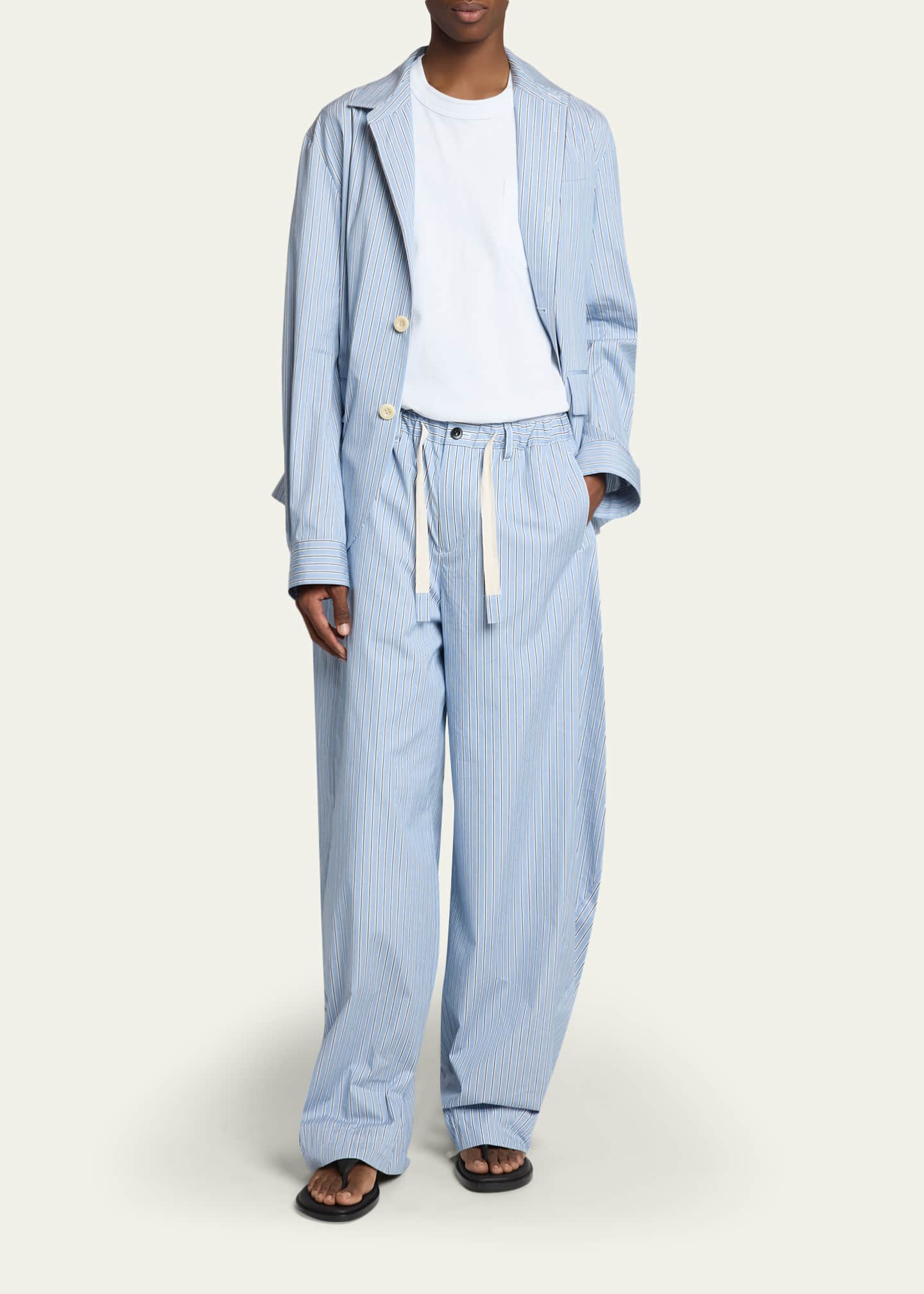 SACAI Men's Striped Drawstring Pants - Bergdorf Goodman