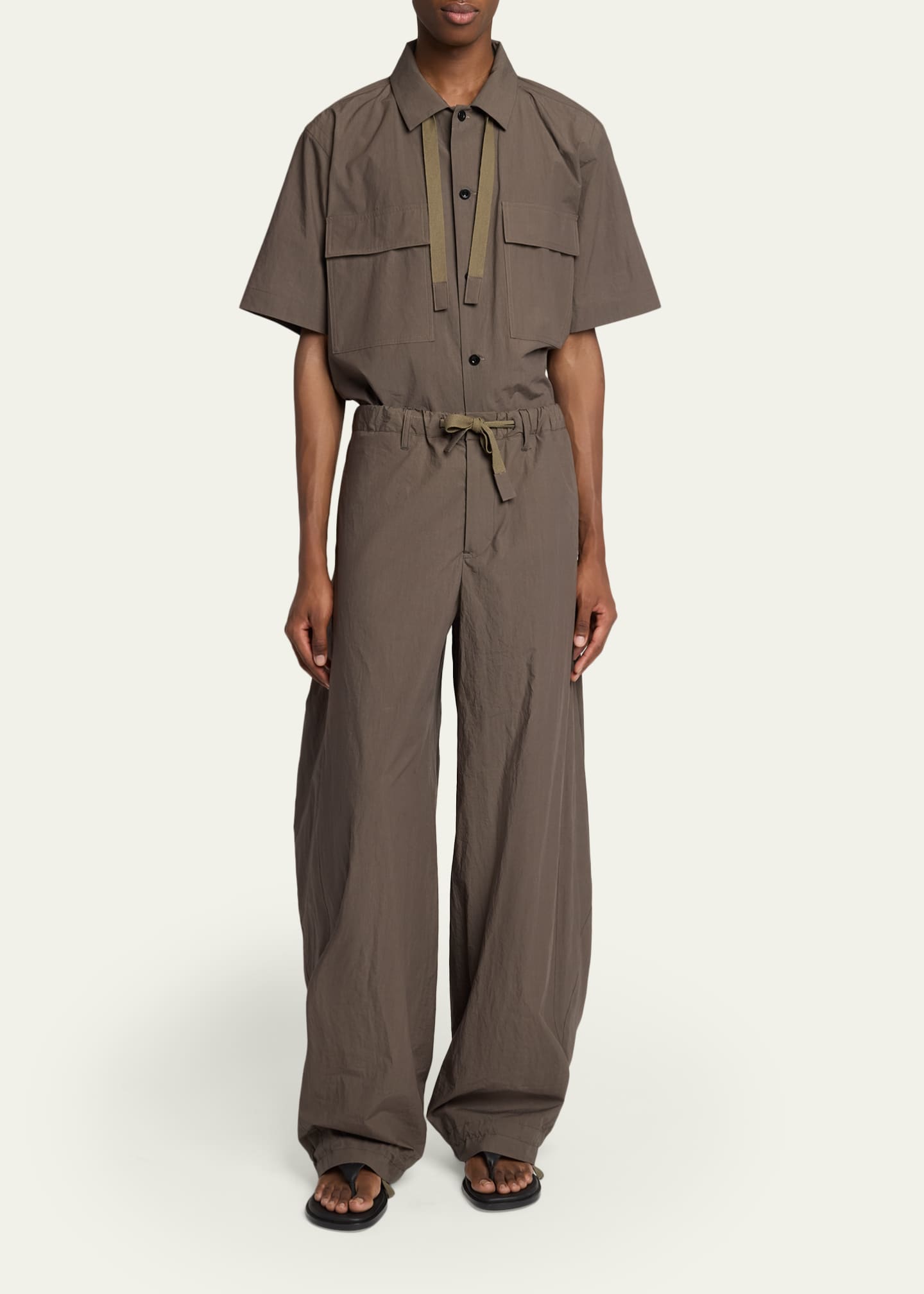 SACAI Men's Drawstring Cotton Pants - Bergdorf Goodman