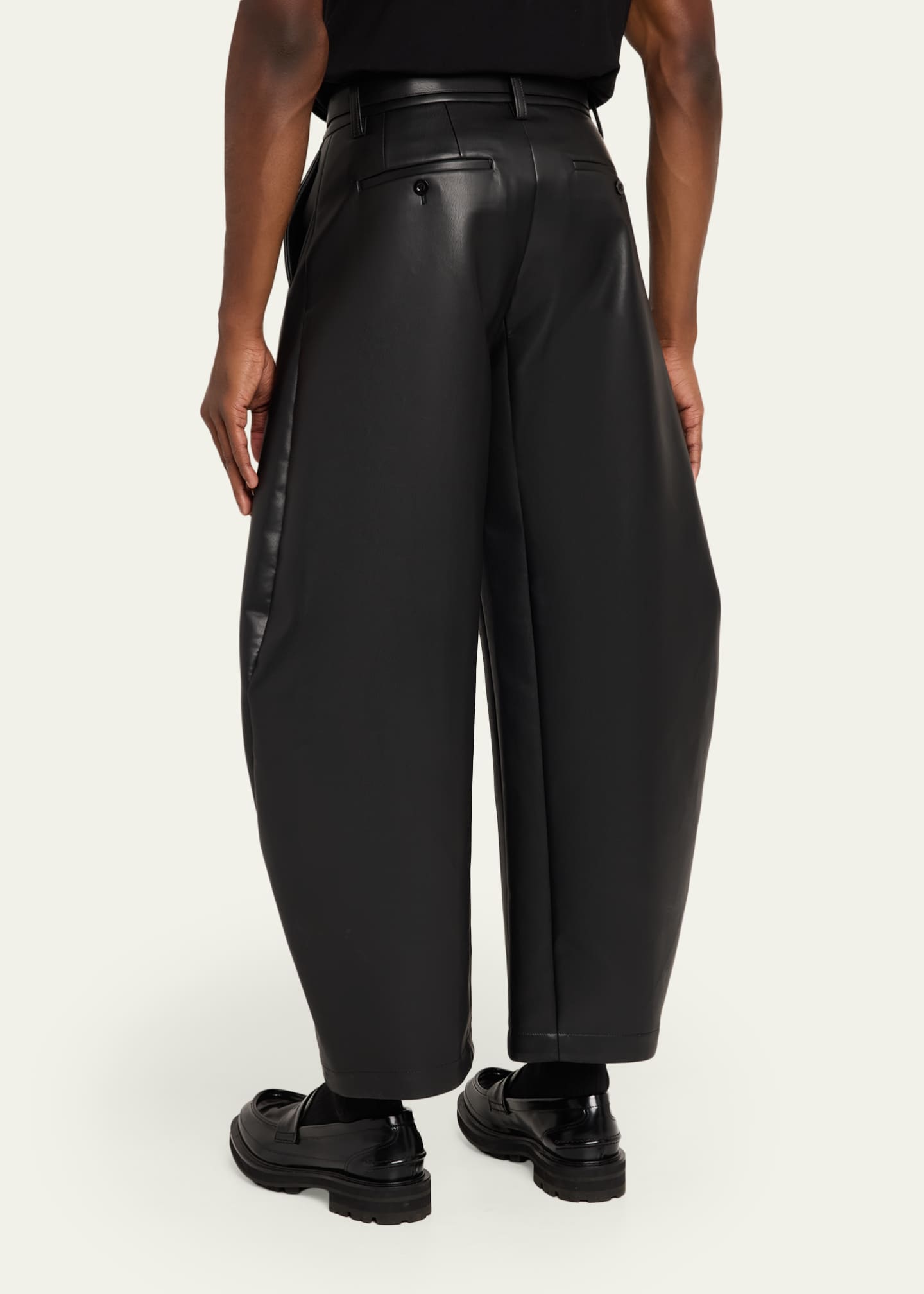 SACAI Faux Leather Pants - Bergdorf Goodman