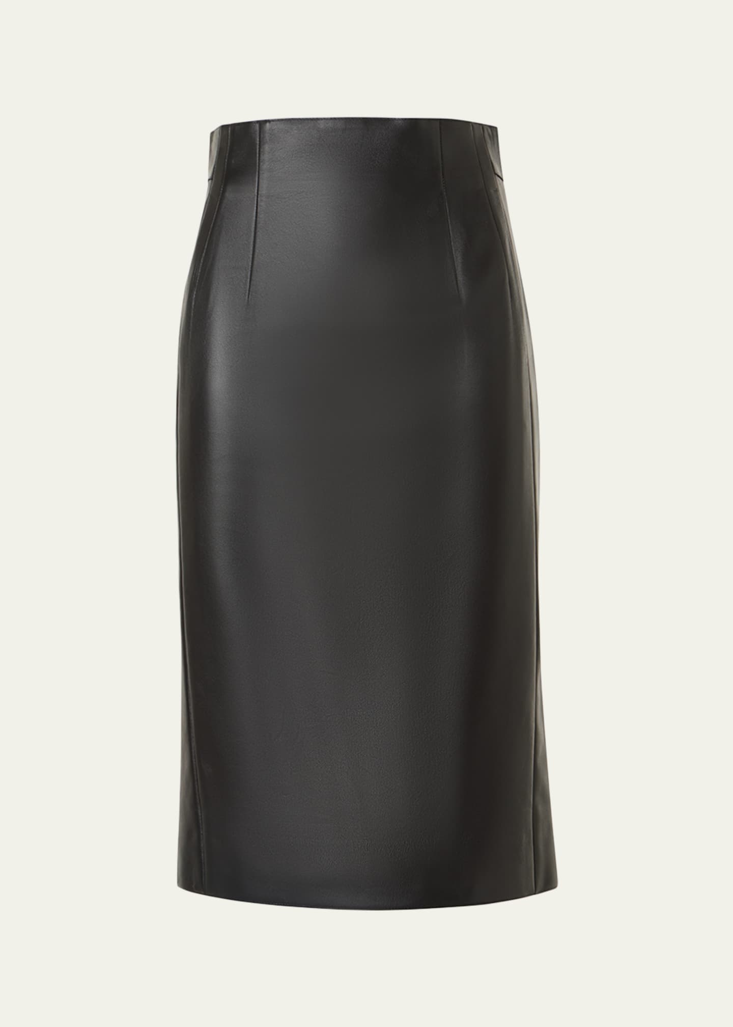 Akris Lamb Nappa Leather Pencil Skirt - Bergdorf Goodman