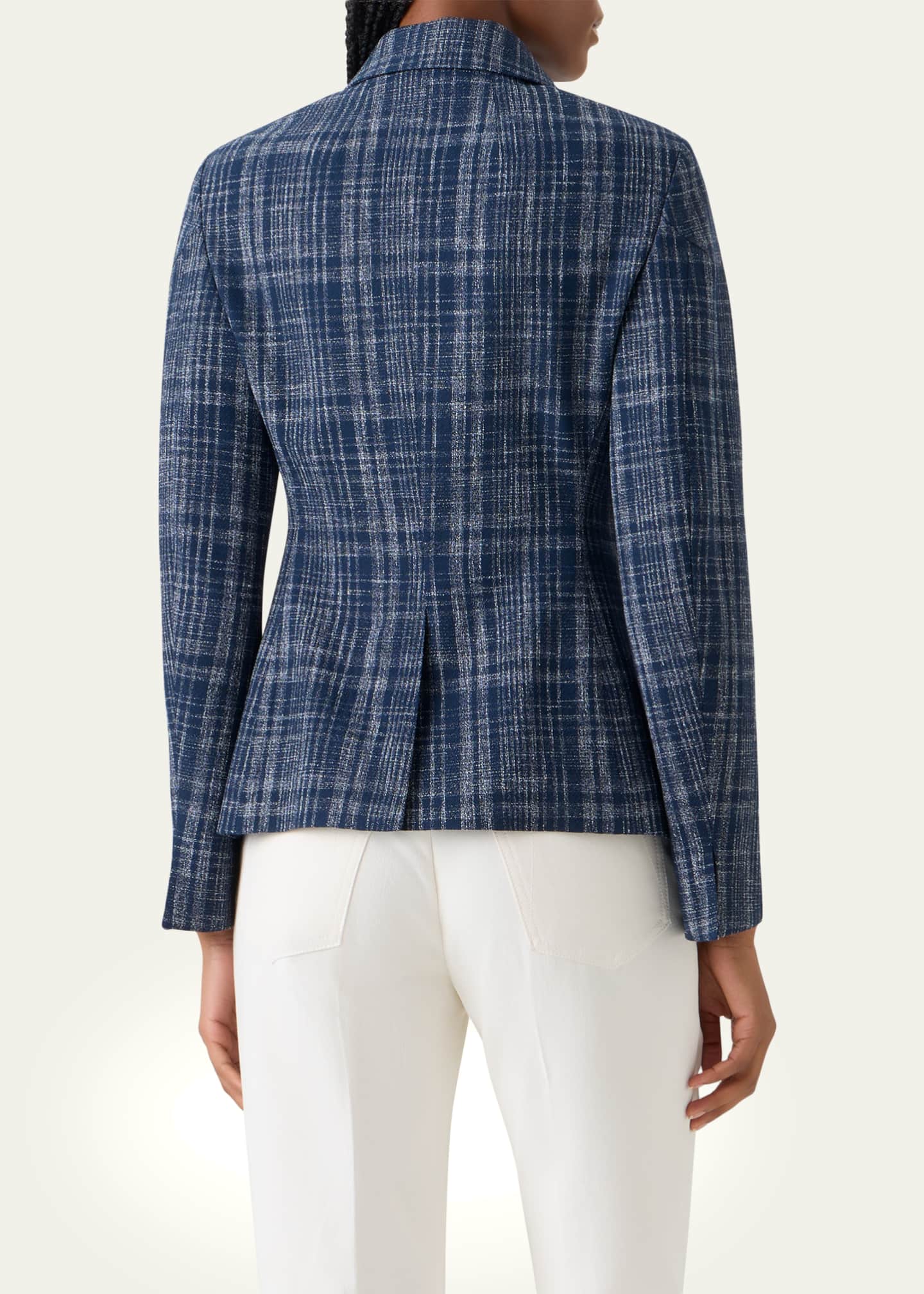 Akris Delia Buttoned Tweed Jacket - Bergdorf Goodman