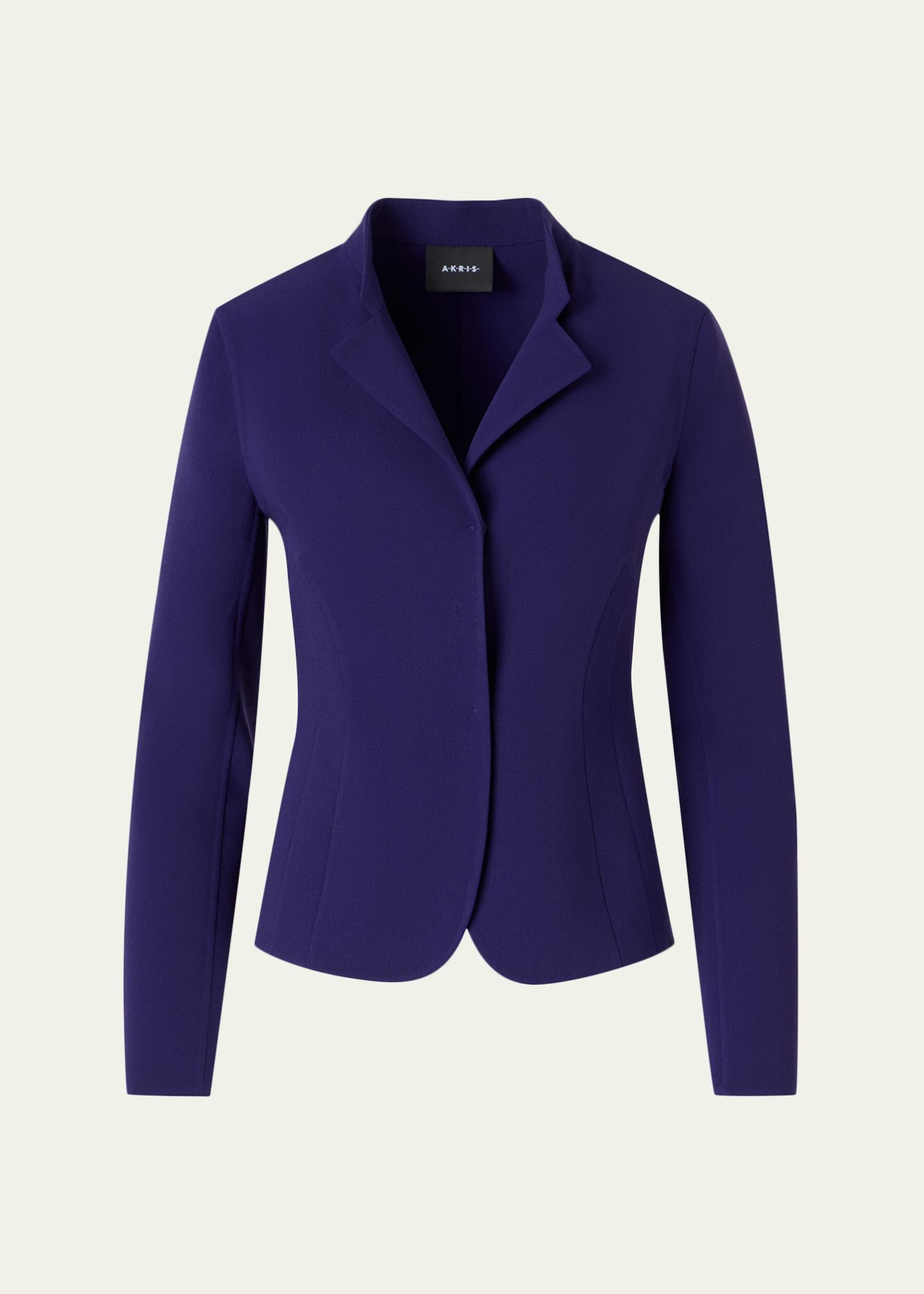 Akris Hamer Bi-Stretch Wool Double-Face Short Jacket - Bergdorf