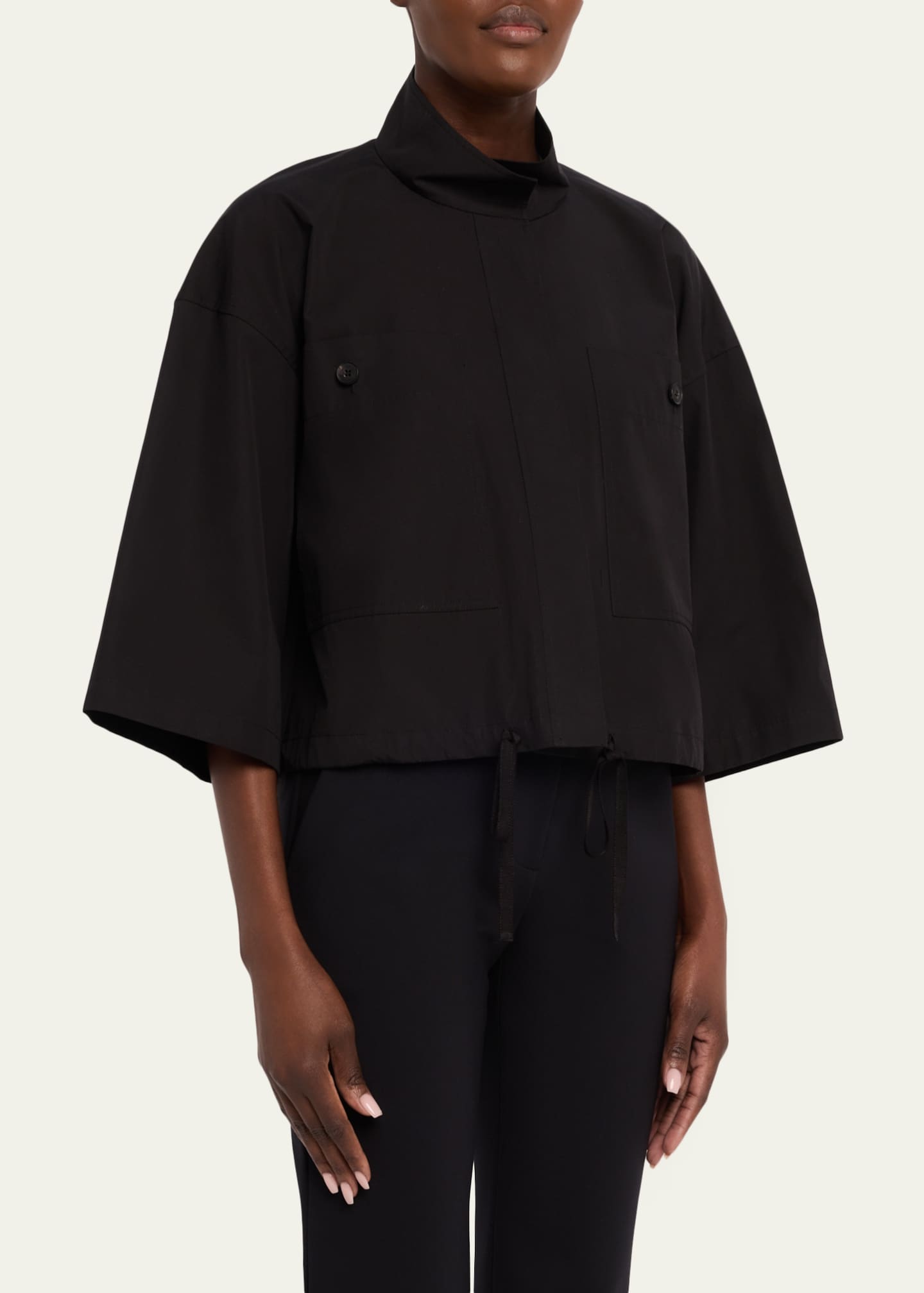 LAFAYETTE  New York 148 ジャケット　米国購入　新品タグ付 Lafayette 148 New York Boxy Cropped Cotton Jacket - Bergdorf Goodman