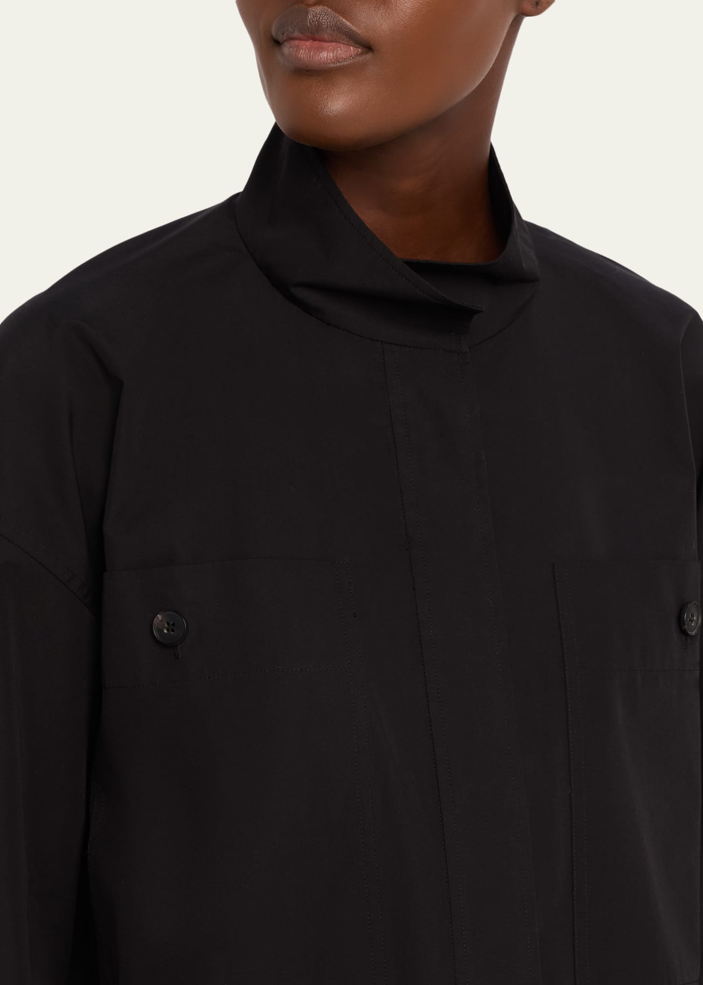Lafayette 148 New York Boxy Cropped Cotton Jacket - Bergdorf Goodman