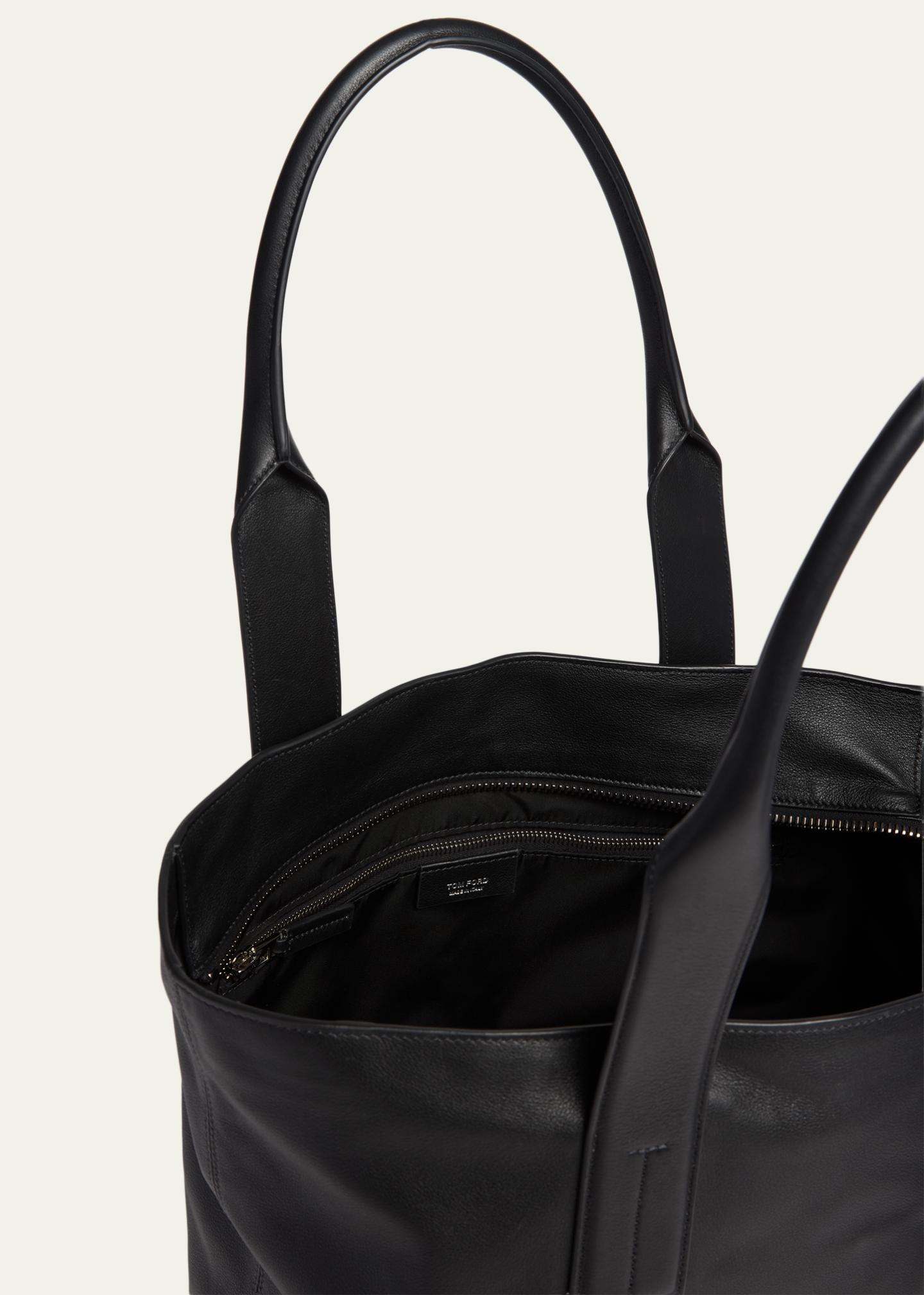 TOM FORD Men's Soft Leather North-South Tote Bag - Bergdorf Goodman