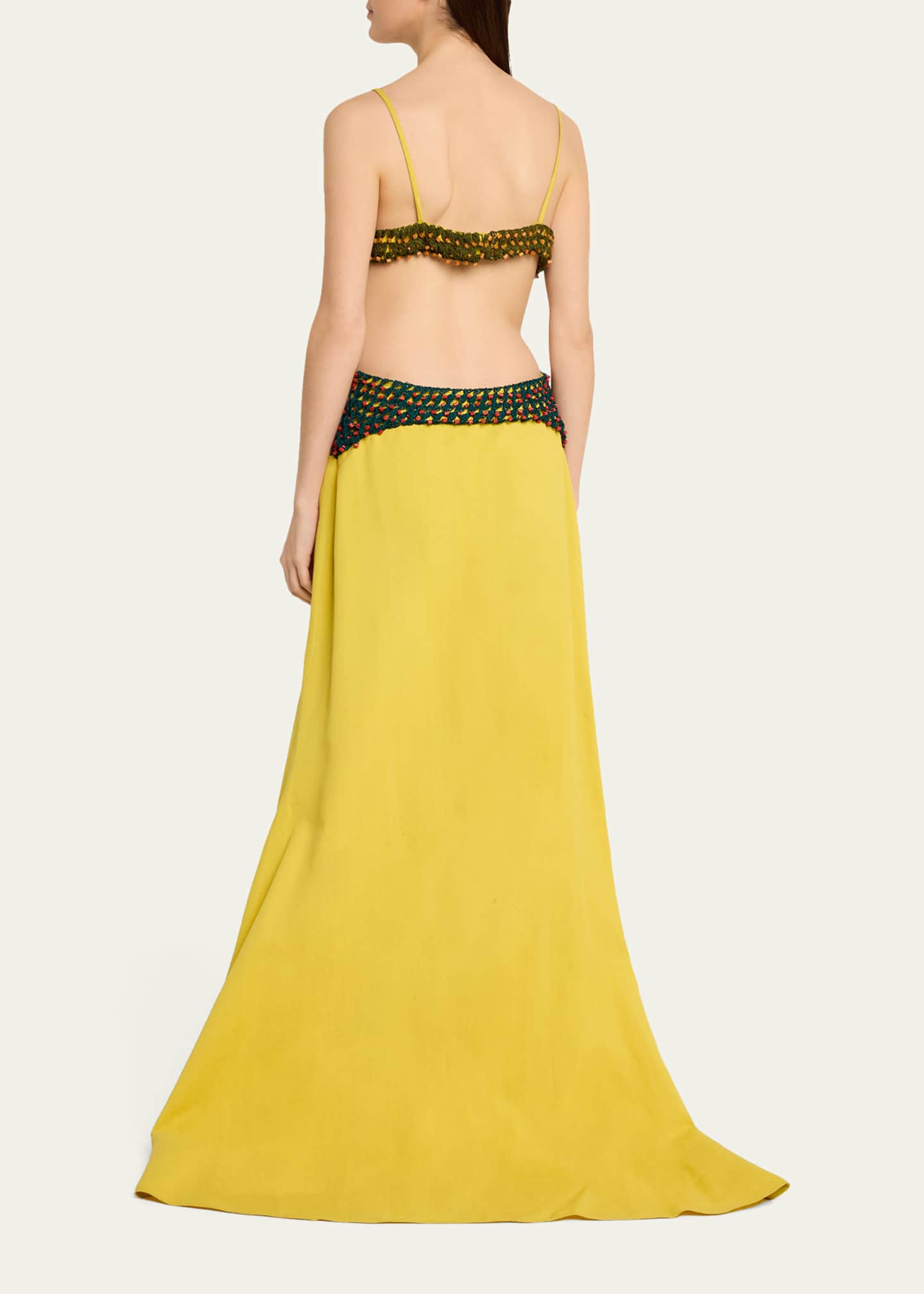Rosie Assoulin Crochet Crossing Cutout Maxi Dress - Bergdorf Goodman