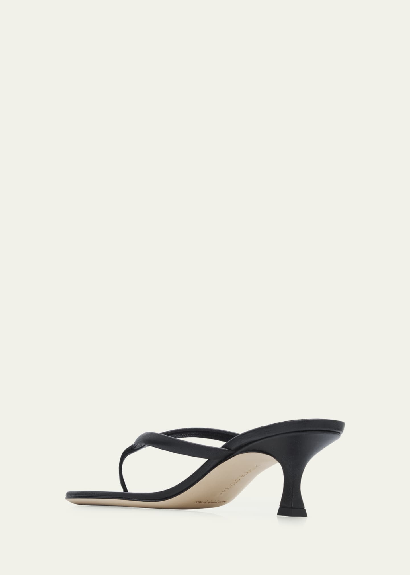 Manolo Blahnik 50mm Paterno Leather Thong Sandals - Bergdorf Goodman