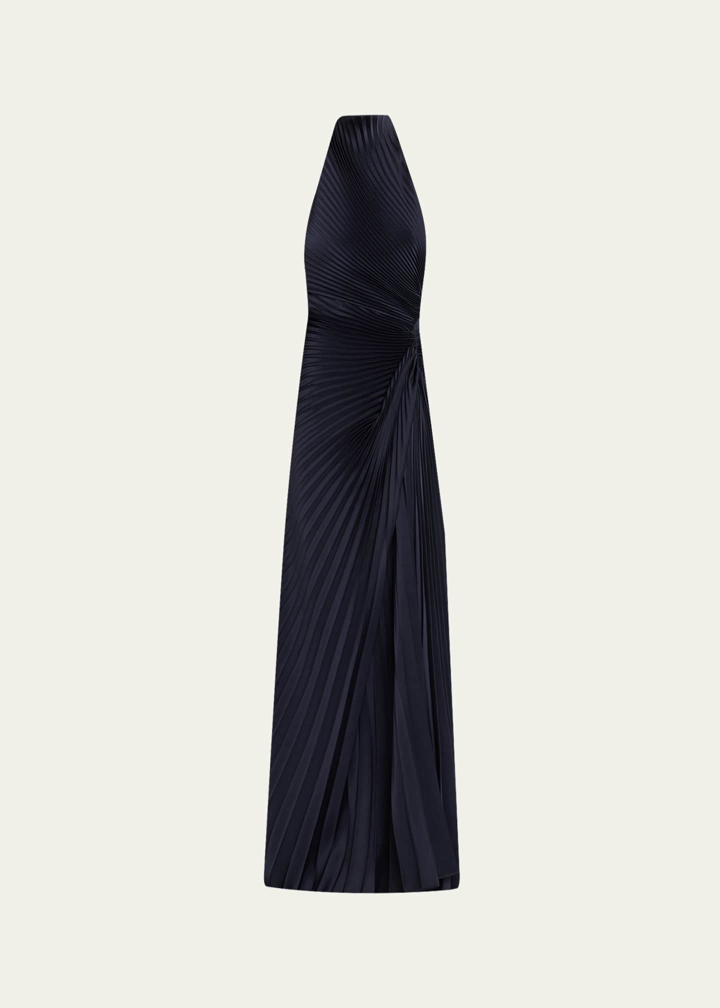 alc satin pleated dress A.L.C. Lara Satin Pleated Midi Dress in Whisper White, Size 6