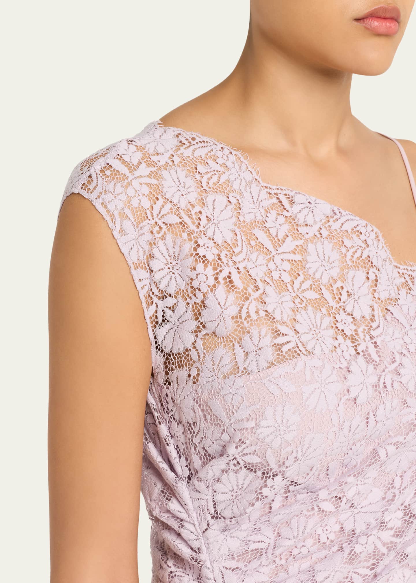 strapless open back dress Stratus Lace High Neck Maxi Dress | Ivory | Dresses main image 1