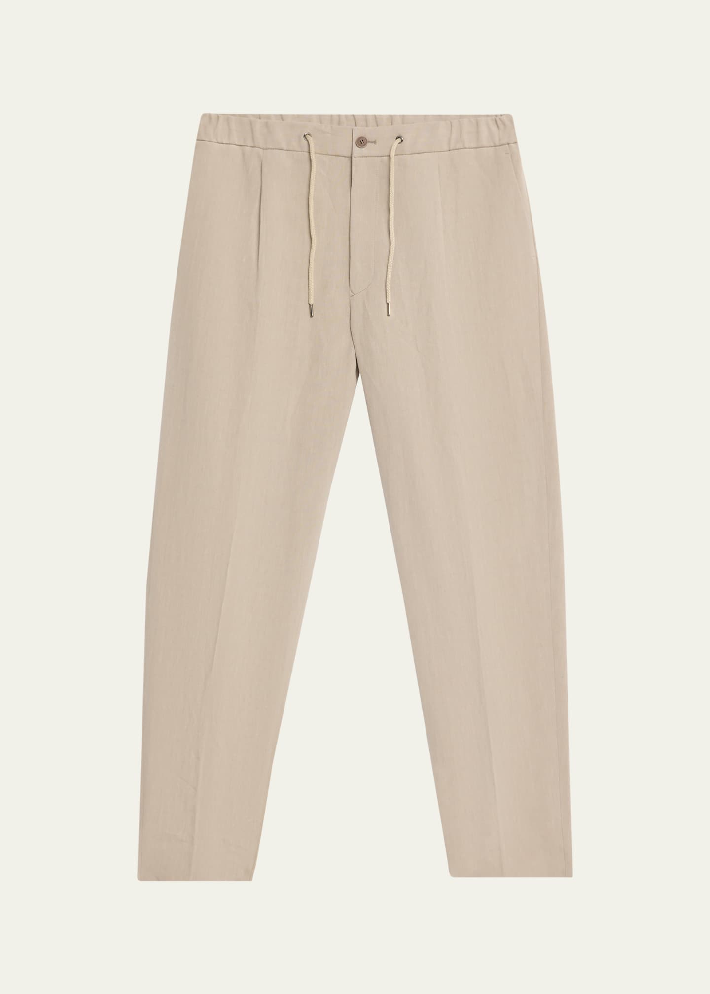 Giorgio Armani Linen Drawstring Pants - Bergdorf Goodman