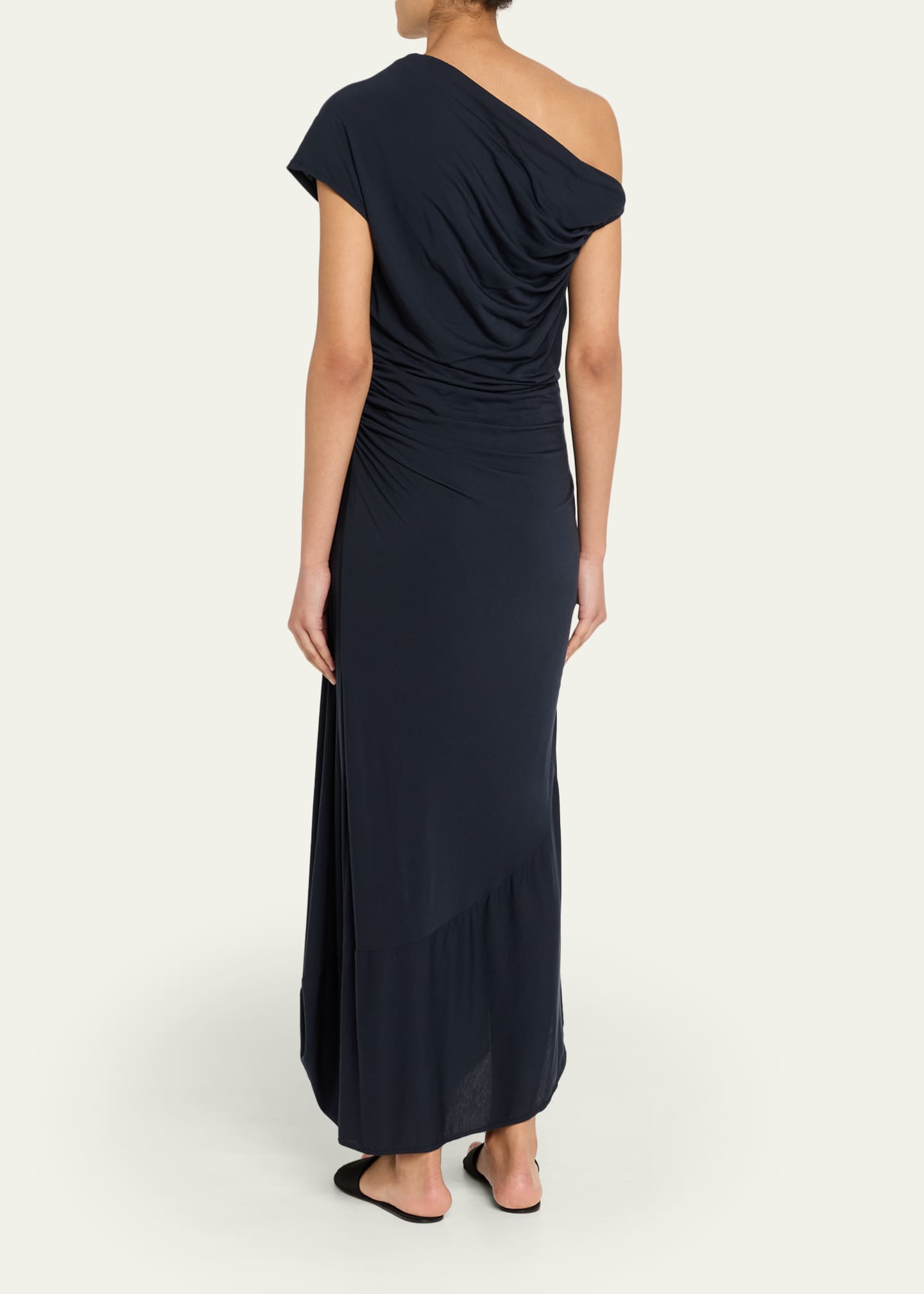 A.L.C. Halle Ruched Asymmetric Jersey Dress - Bergdorf Goodman