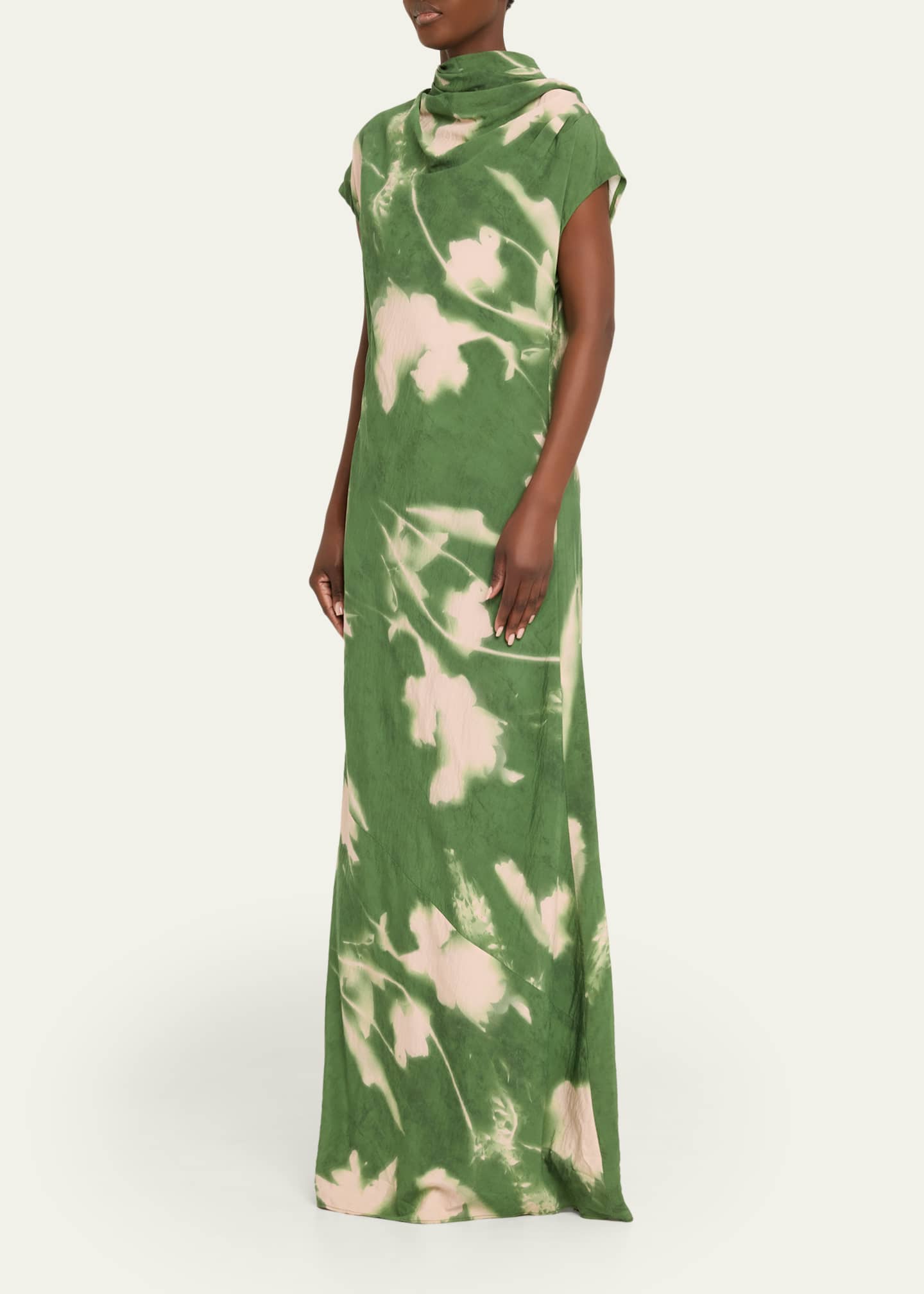 green dress v neck Forest Green Lace Long Dress With V Neck And Lace Up Open Back