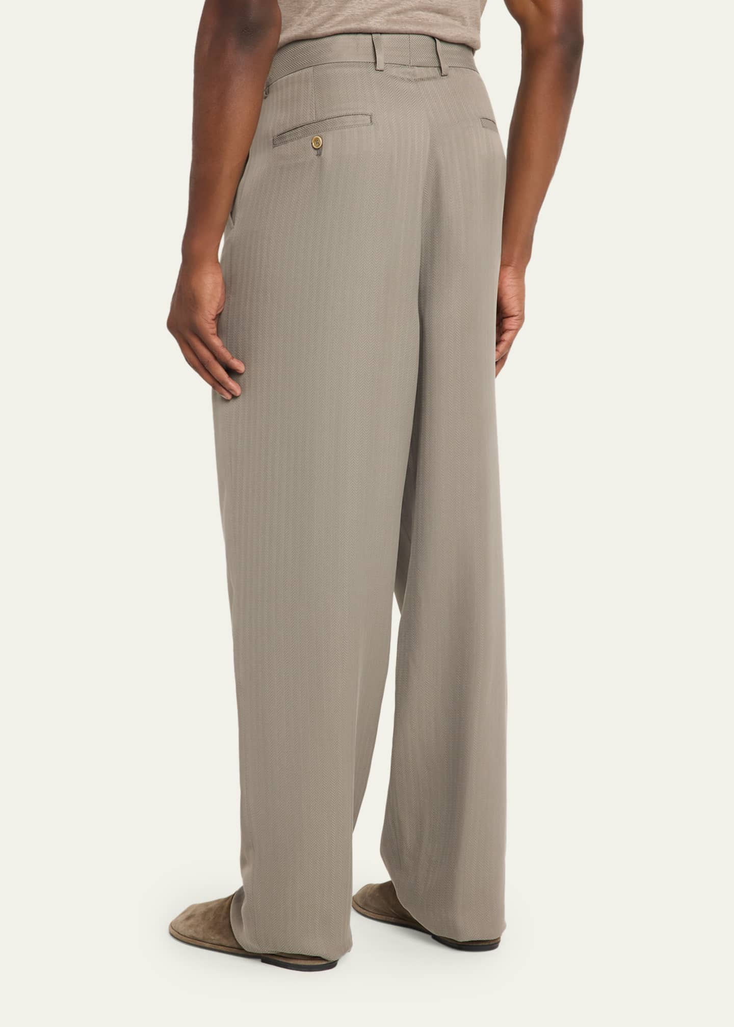 Giorgio Armani Straight-Leg Tailored Pants - Bergdorf Goodman
