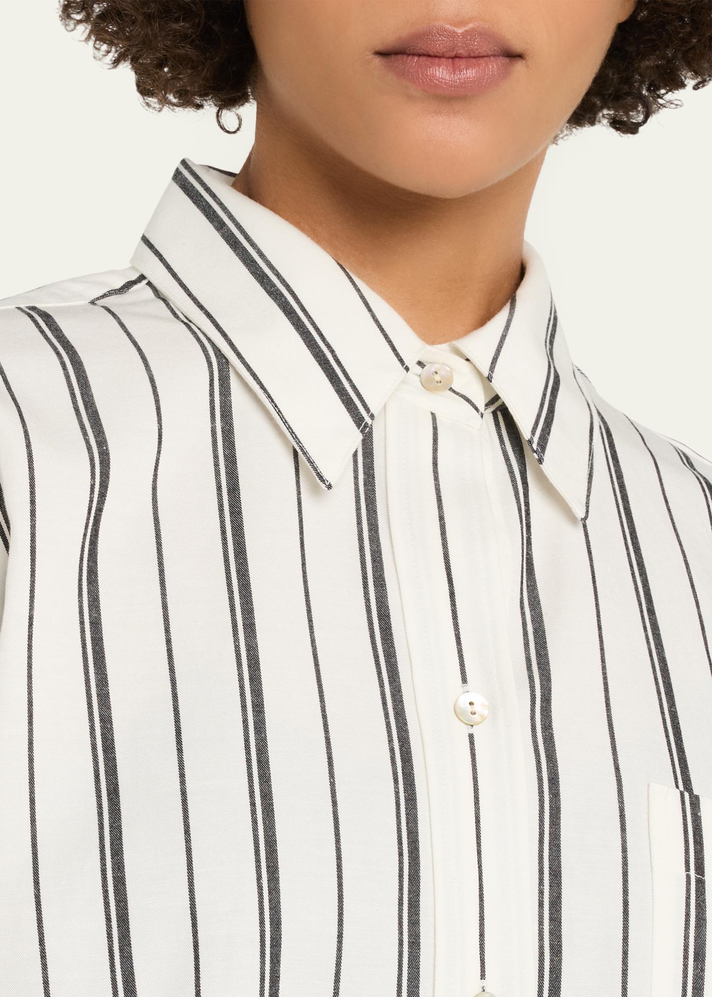 Vince Resort Stripe Oversized Long-Sleeve Shirt - Bergdorf Goodman