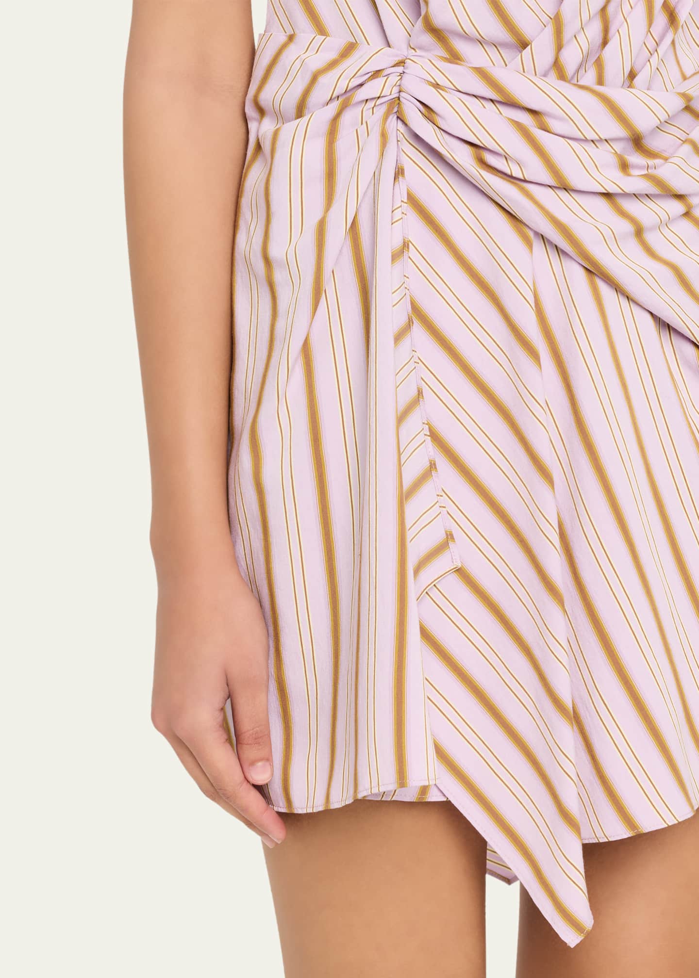alc dion striped mini dress Dion Striped Sleeveless Mini Dress