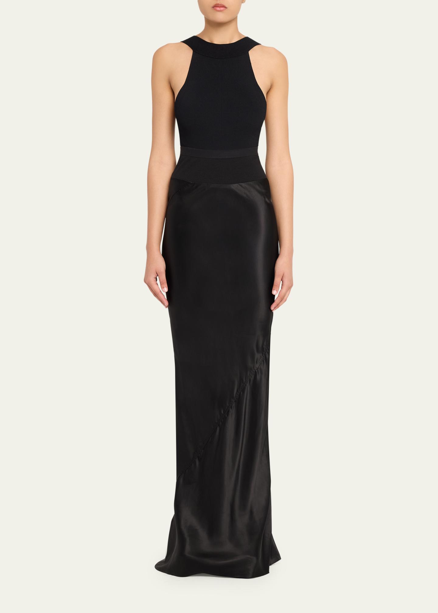 Rick Owens Coda Mixed-Media Maxi Skirt - Bergdorf Goodman