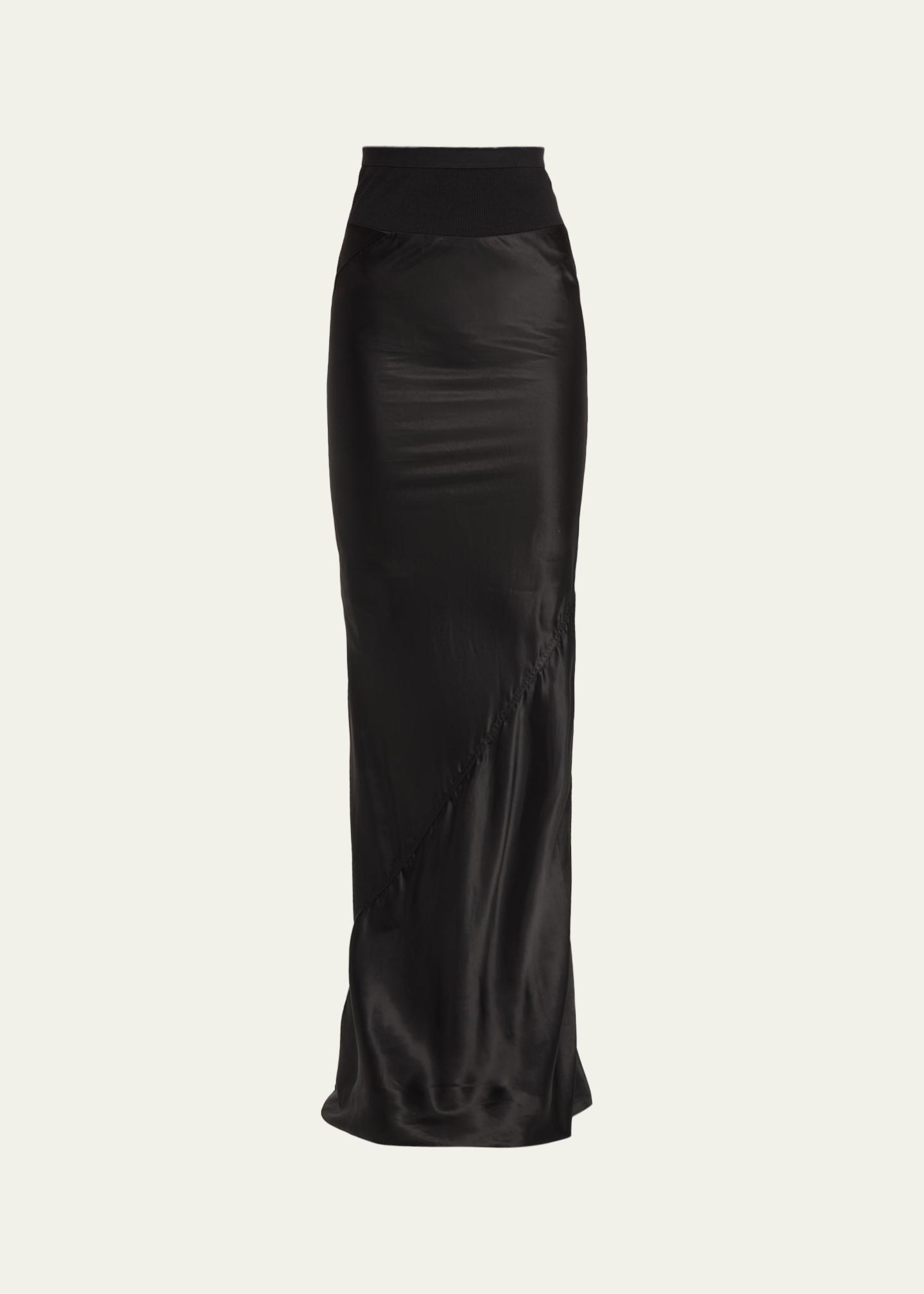 Rick Owens Coda Mixed-Media Maxi Skirt - Bergdorf Goodman