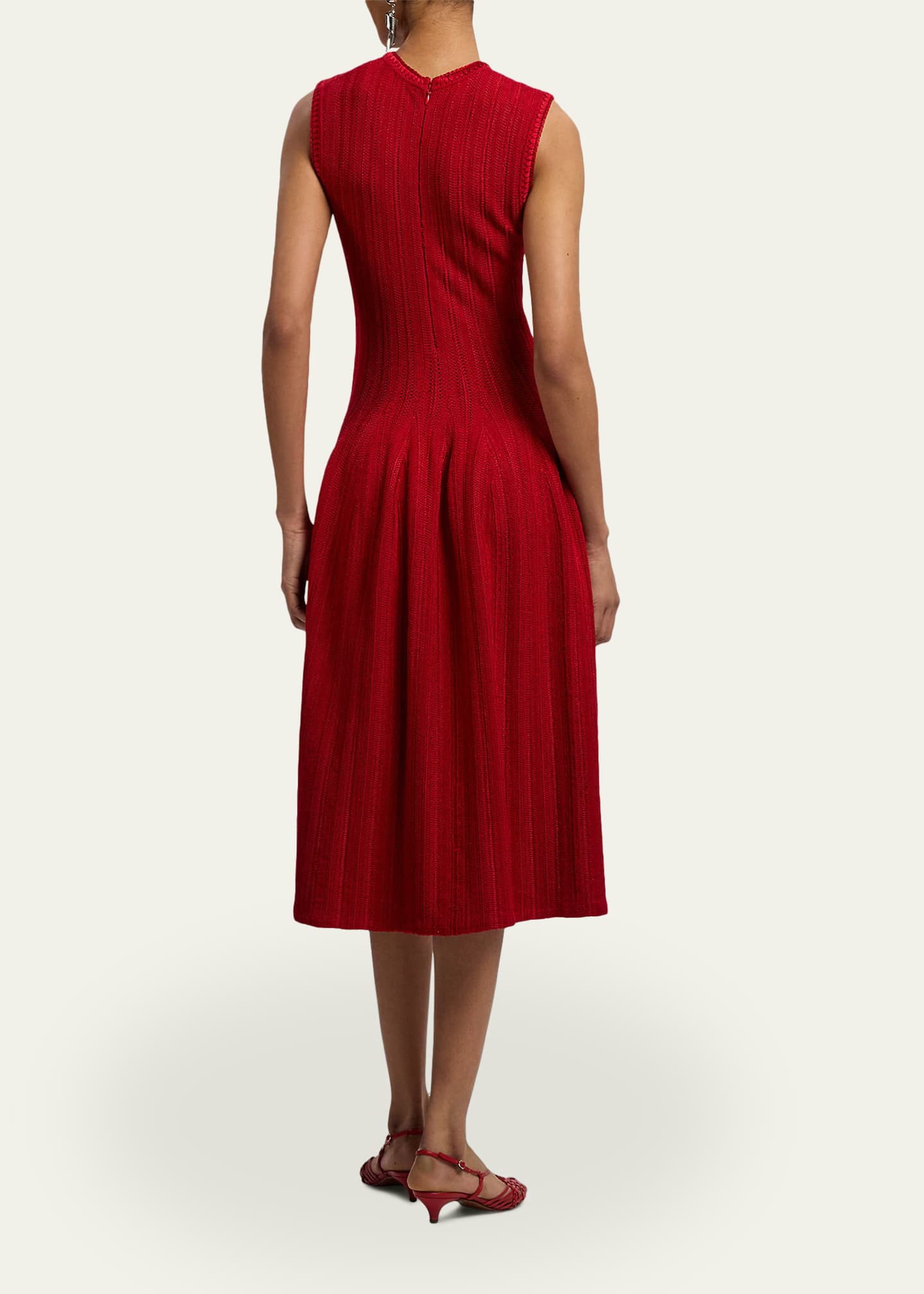 ralph lauren silk blend dress Striped Silk-Blend Dress