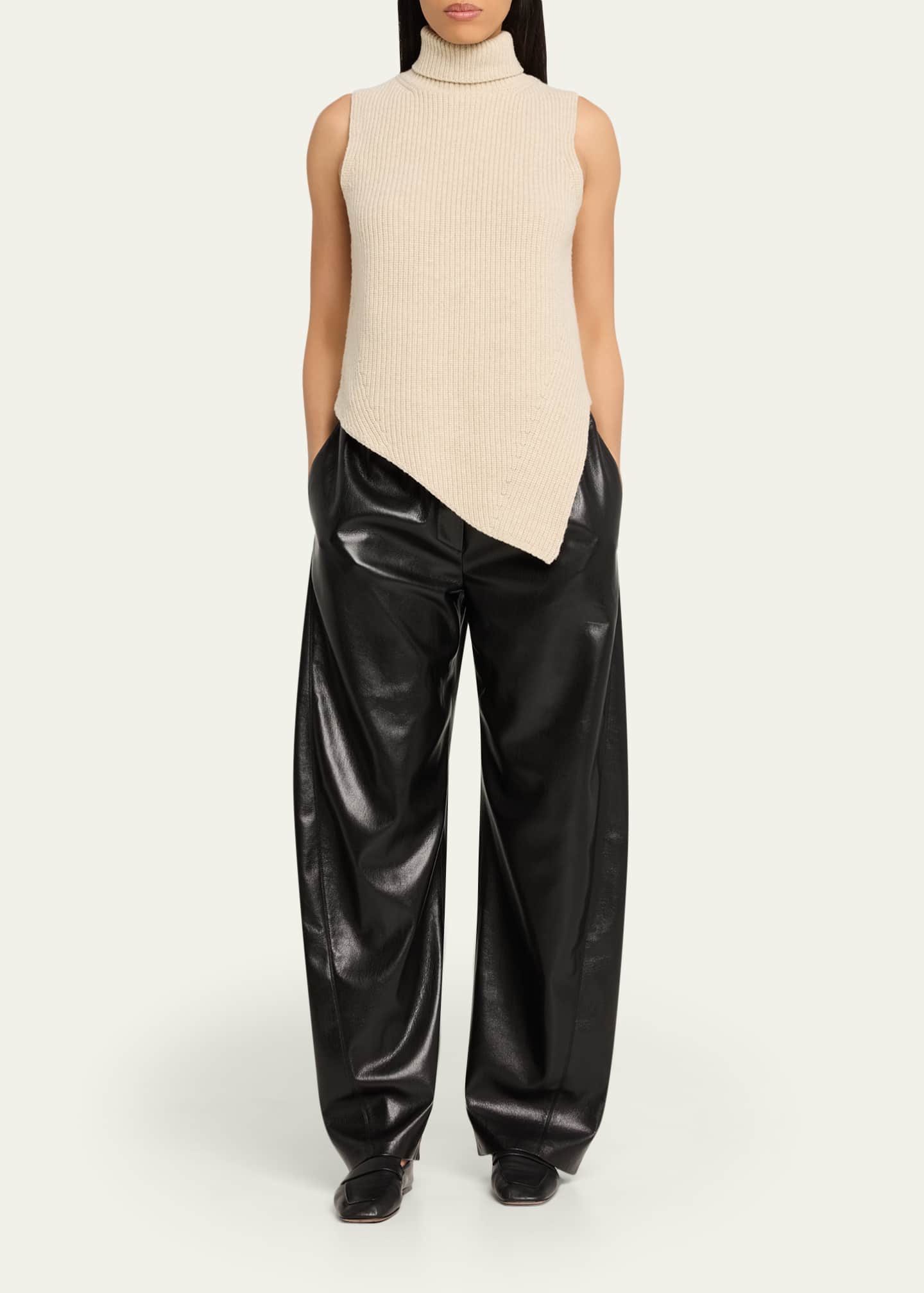 Nanushka Zoela Alt-Leather Pants - Bergdorf Goodman