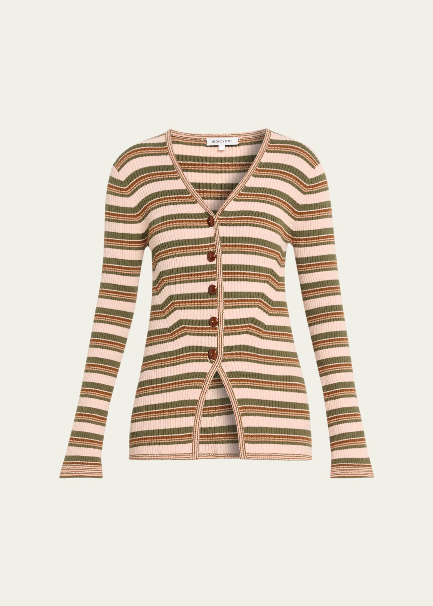 Veronica Beard Grazia Stripe Cardigan - Bergdorf Goodman