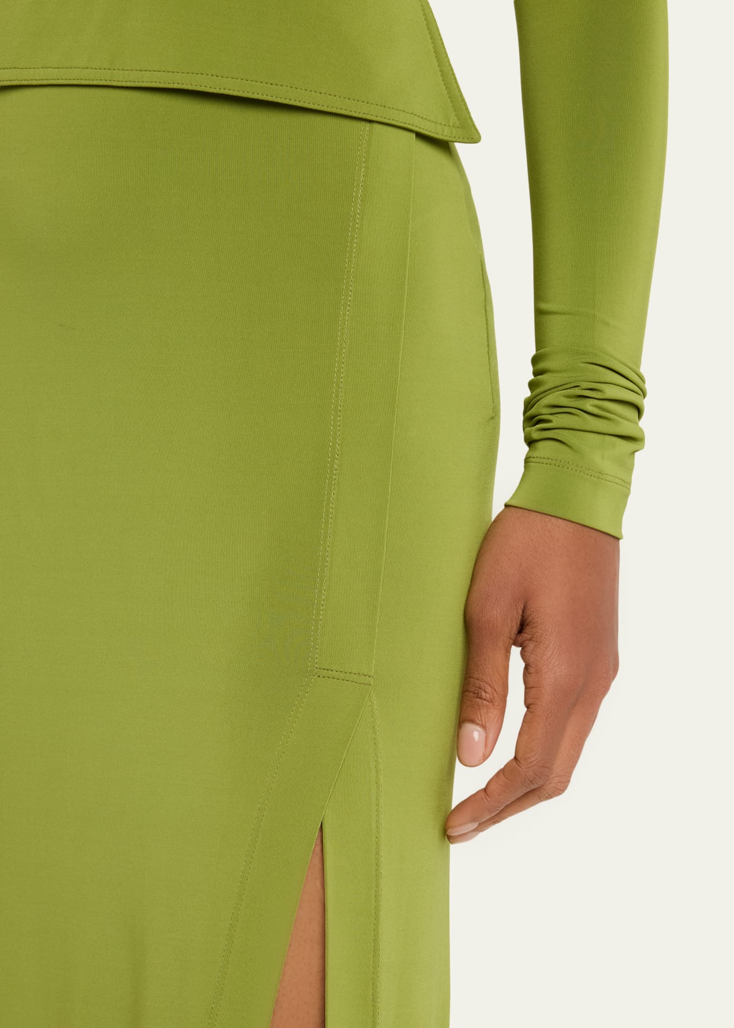 nanushka mame terry knit bodycon dress Nanushka Mame Open Knit Bodycon Dress - Creme