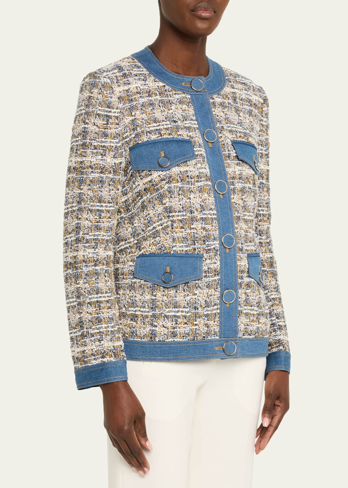 Veronica Beard Ainslie Tailored Tweed Jacket - Bergdorf Goodman