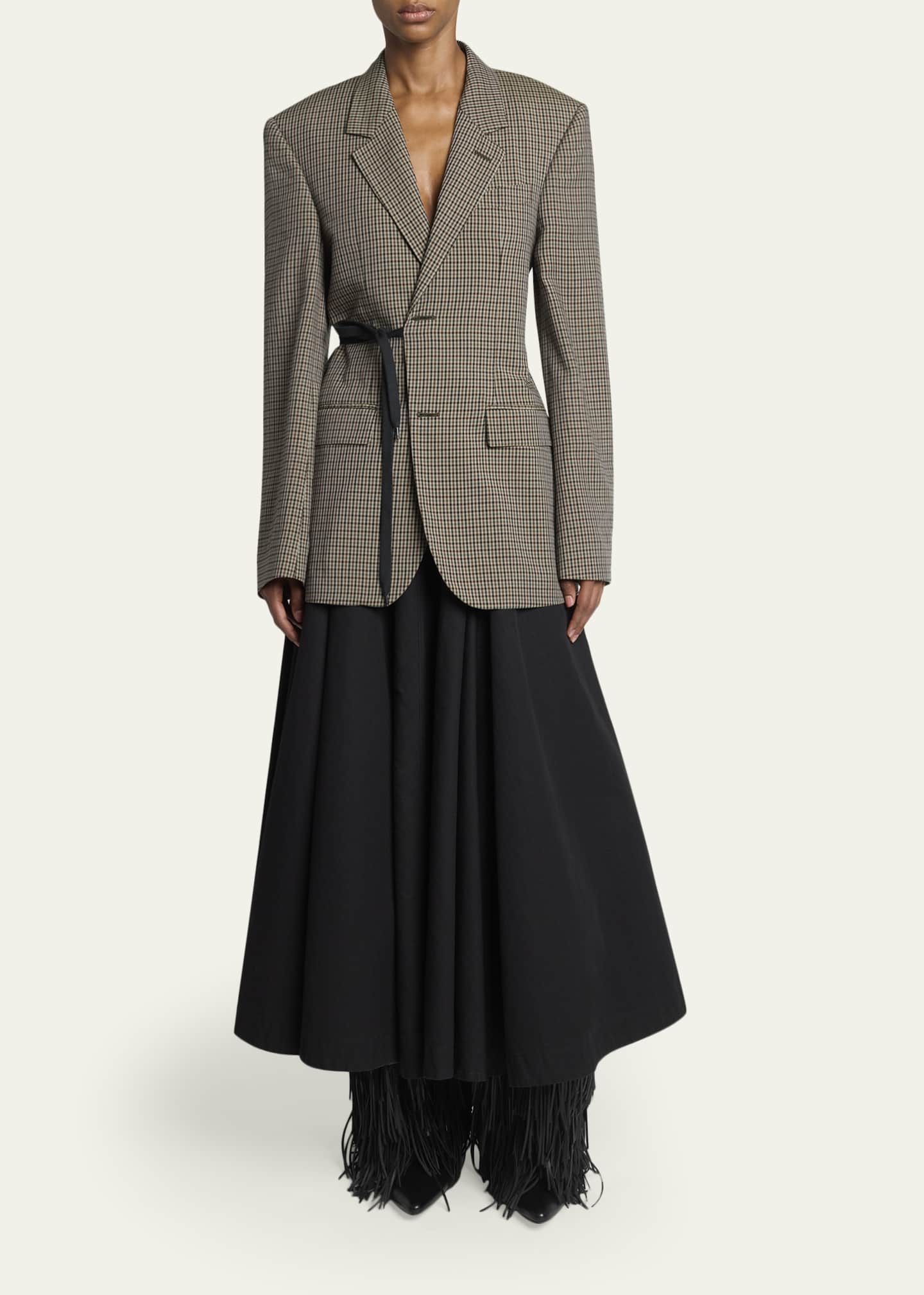 Balenciaga Cotton Godet Maxi Skirt - Bergdorf Goodman